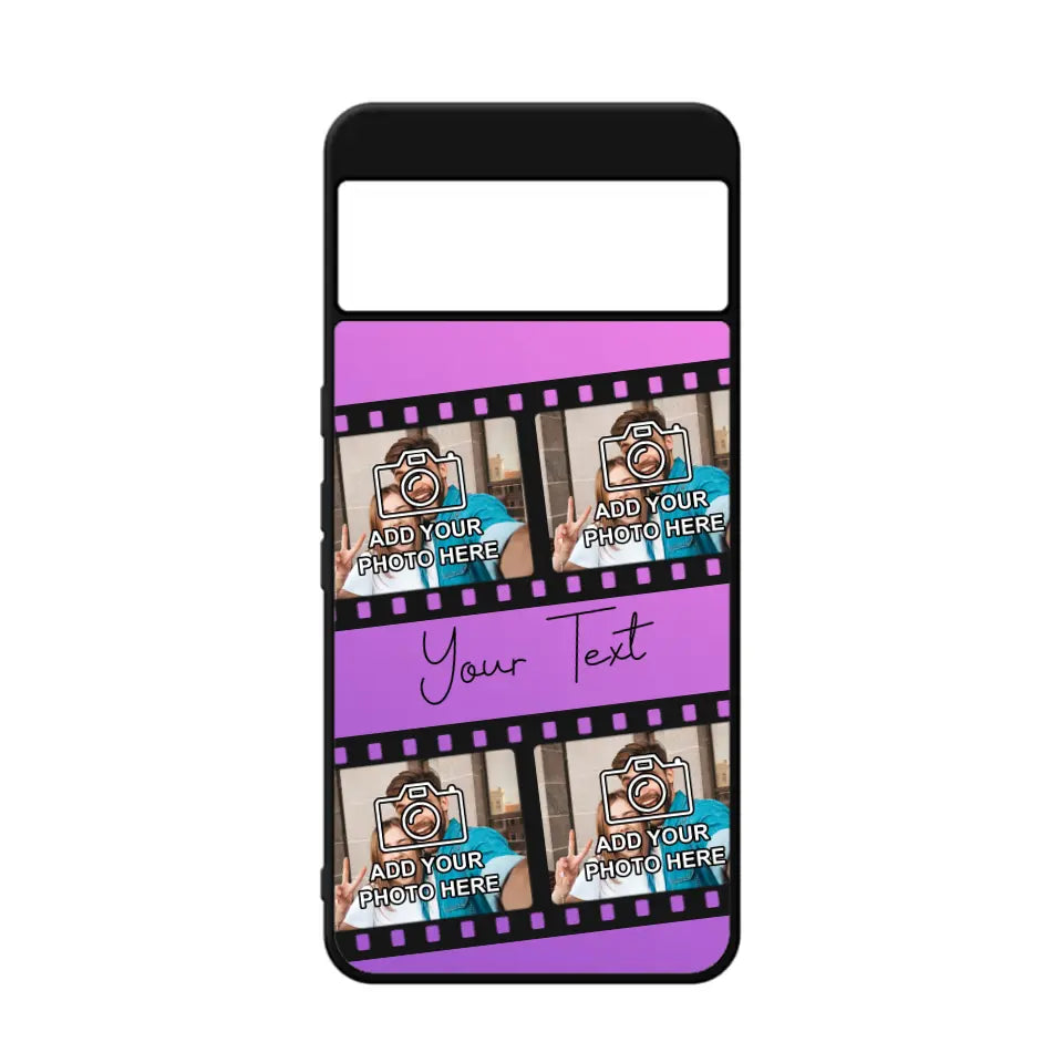 Film Reel No.1 Custom Photos Personalised Rubber TPU Case for iPhone, Samsung & Pixel