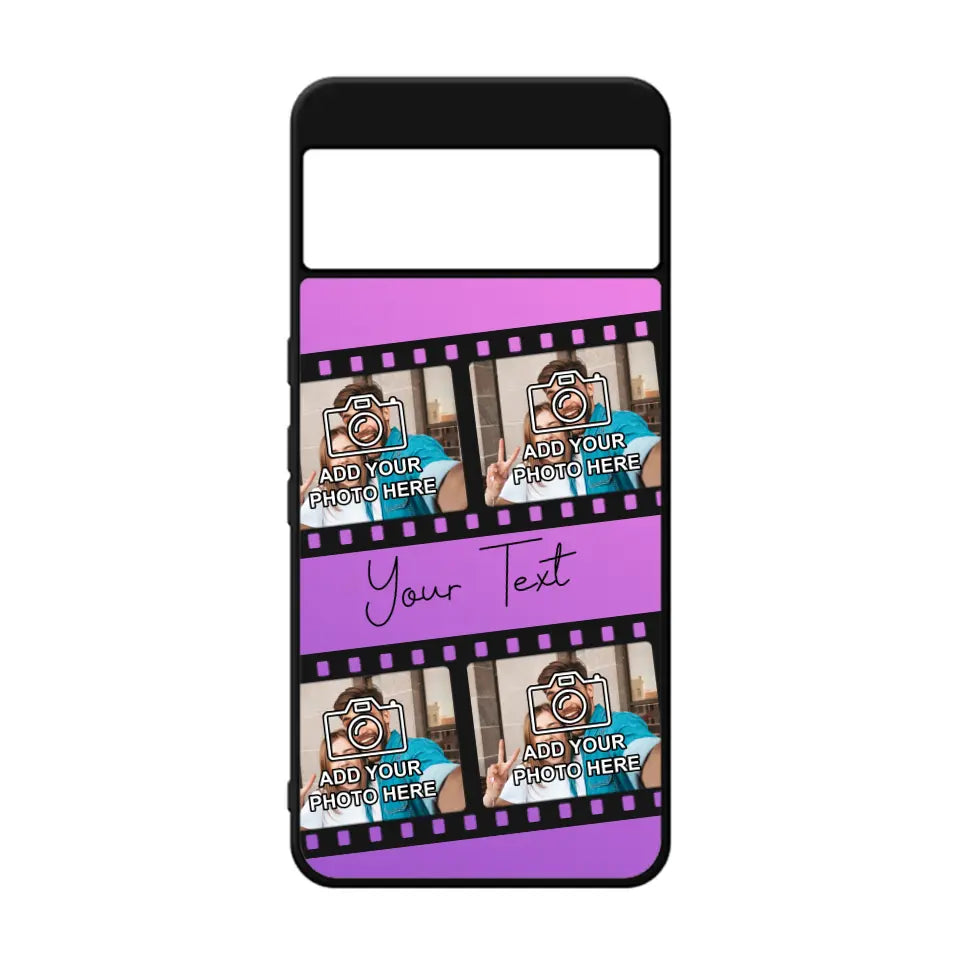 Film Reel No.1 Custom Photos Personalised Rubber TPU Case for iPhone, Samsung & Pixel