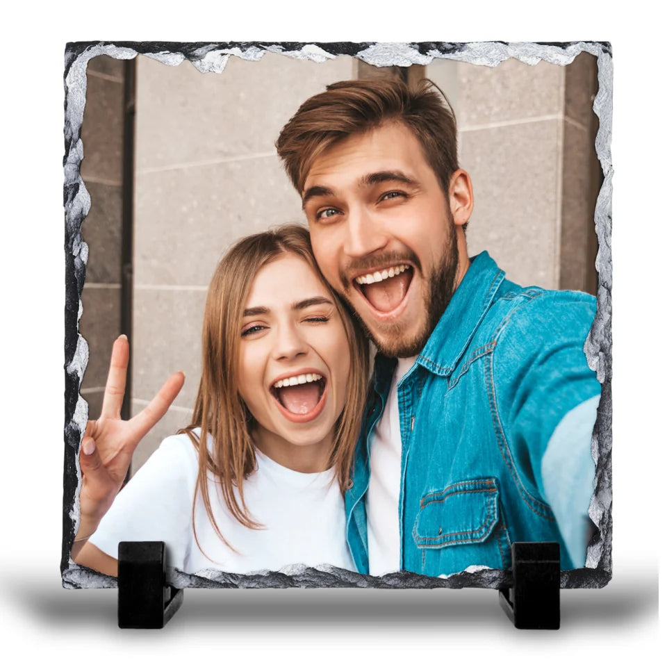 Custom Personalised Photo Slate - Perfect Keepsake Gift