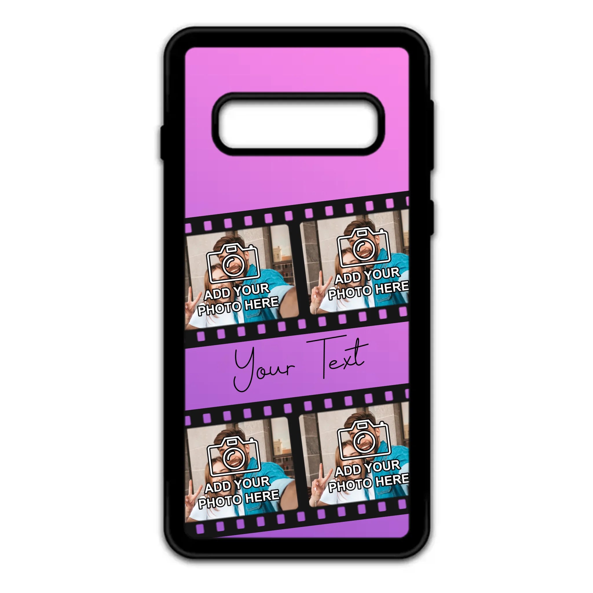Personalised film reel Samsung Galaxy S series phone case with custom photos