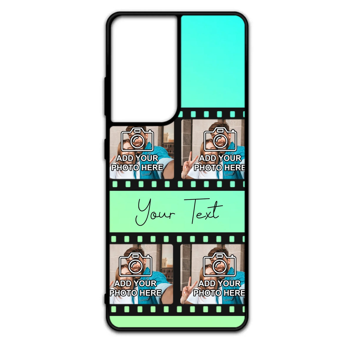 Film Reel No.2 Custom Photos Personalised Rubber TPU Case for iPhone, Samsung & Pixel