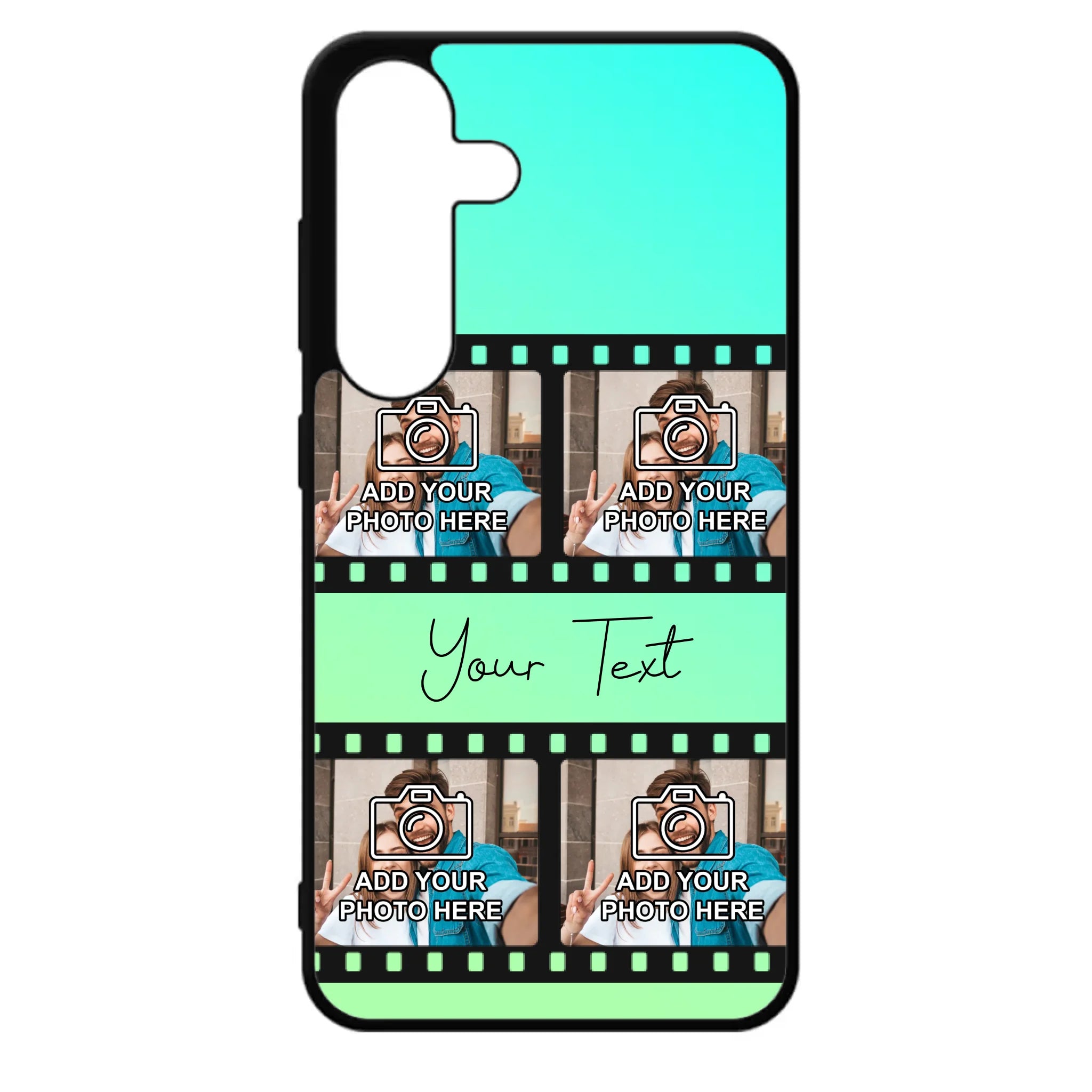Film Reel No.2 Custom Photos Personalised Rubber TPU Case for iPhone, Samsung & Pixel
