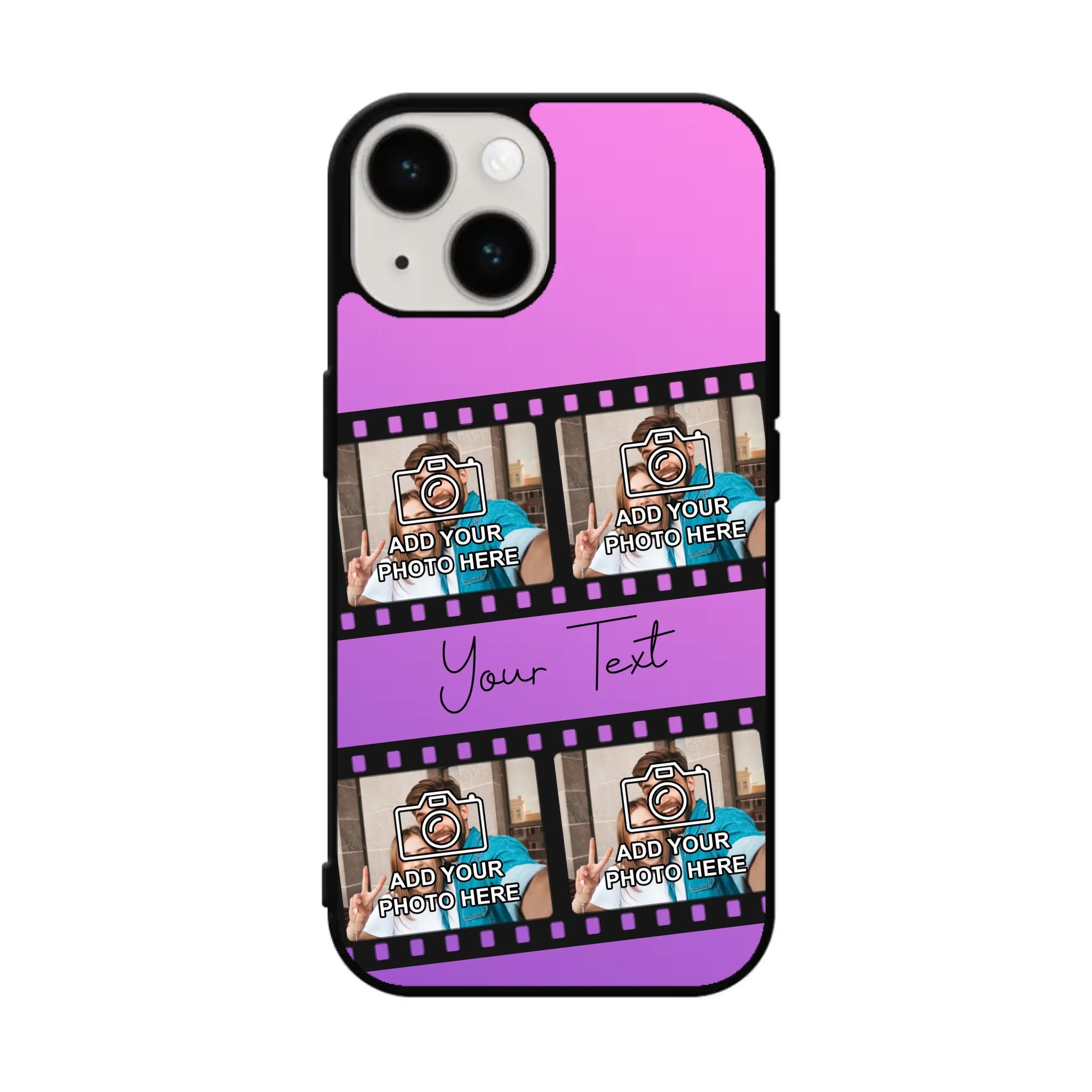 Film Reel No.1 Custom Photos Personalised Rubber TPU Case for iPhone, Samsung & Pixel