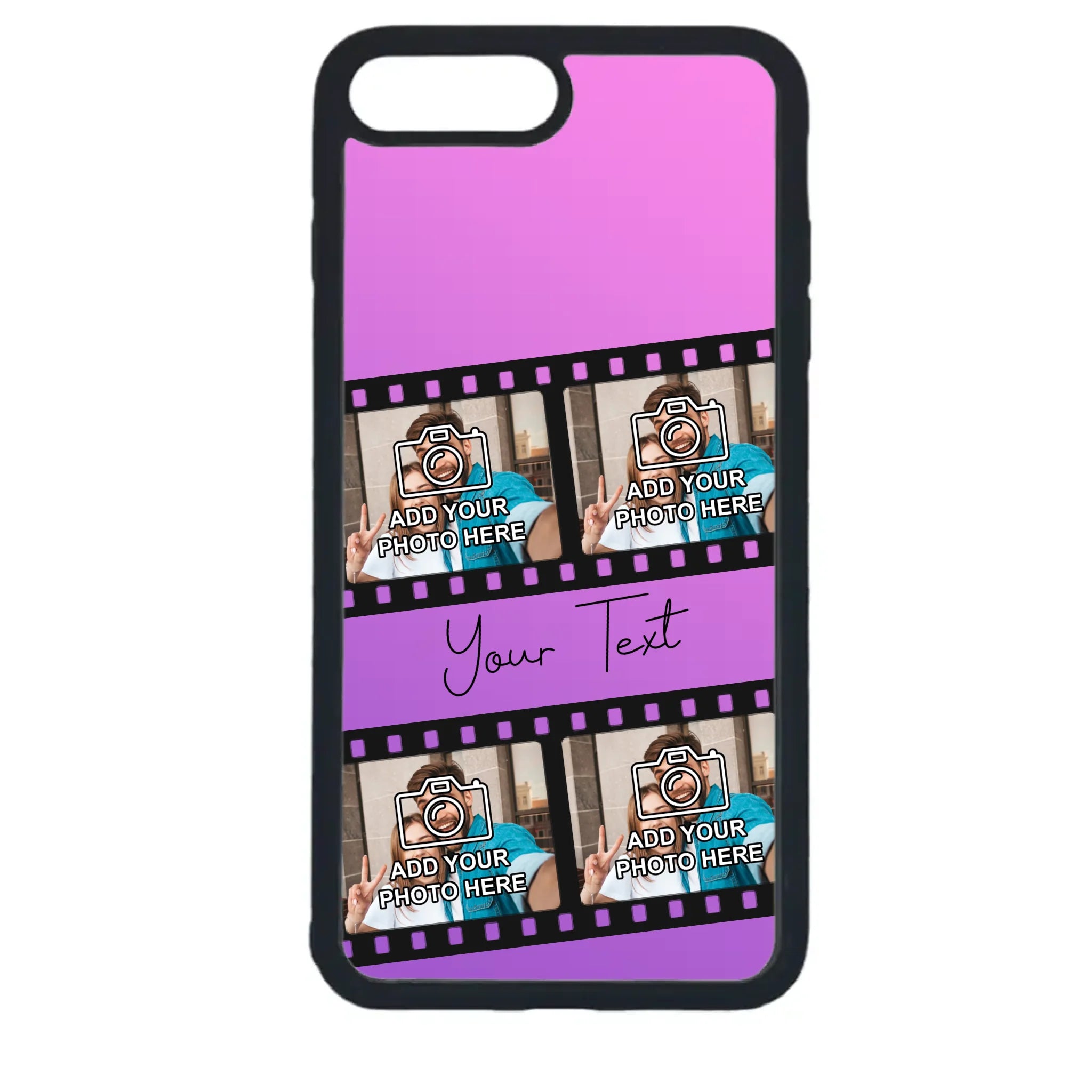 Personalised film reel Samsung phone case with printed custom photos