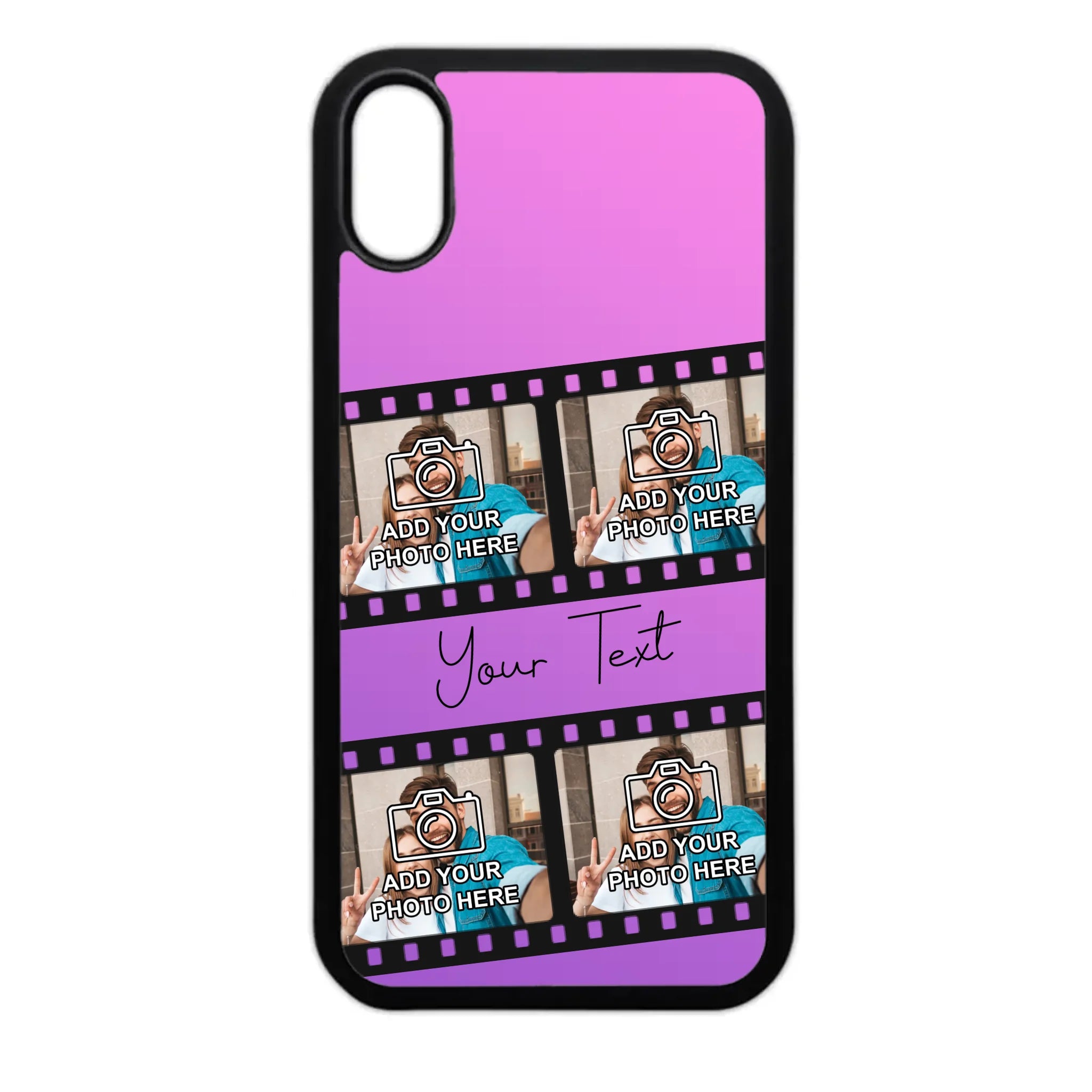 Film reel design custom phone case for Google Pixel with personal photos