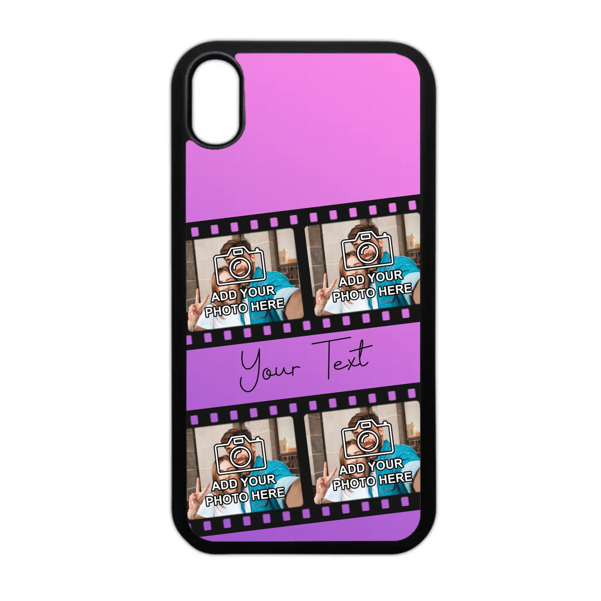 Film Reel No.1 Custom Photos Personalised Rubber TPU Case for iPhone, Samsung & Pixel