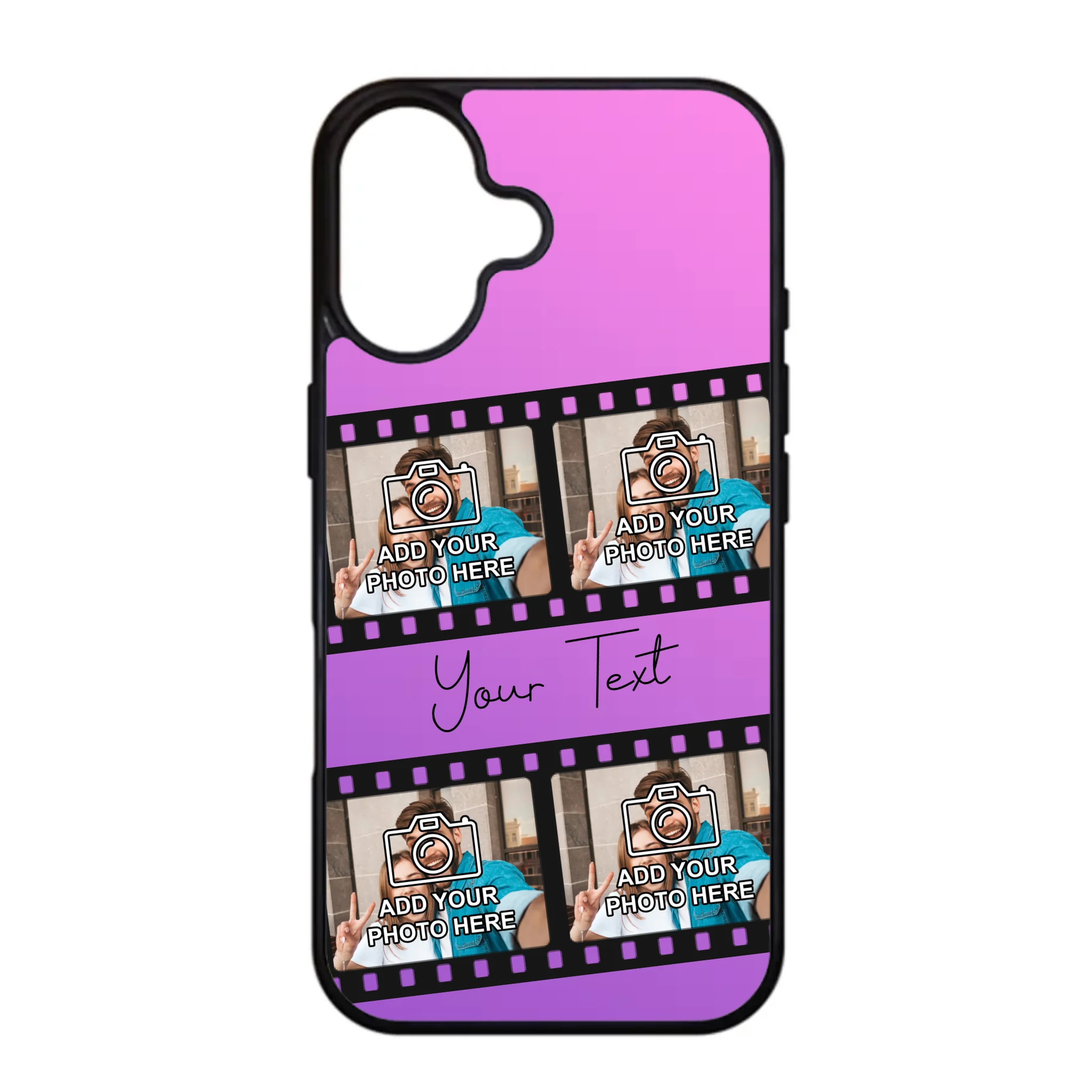 Film reel personalised phone case for iPhone 16