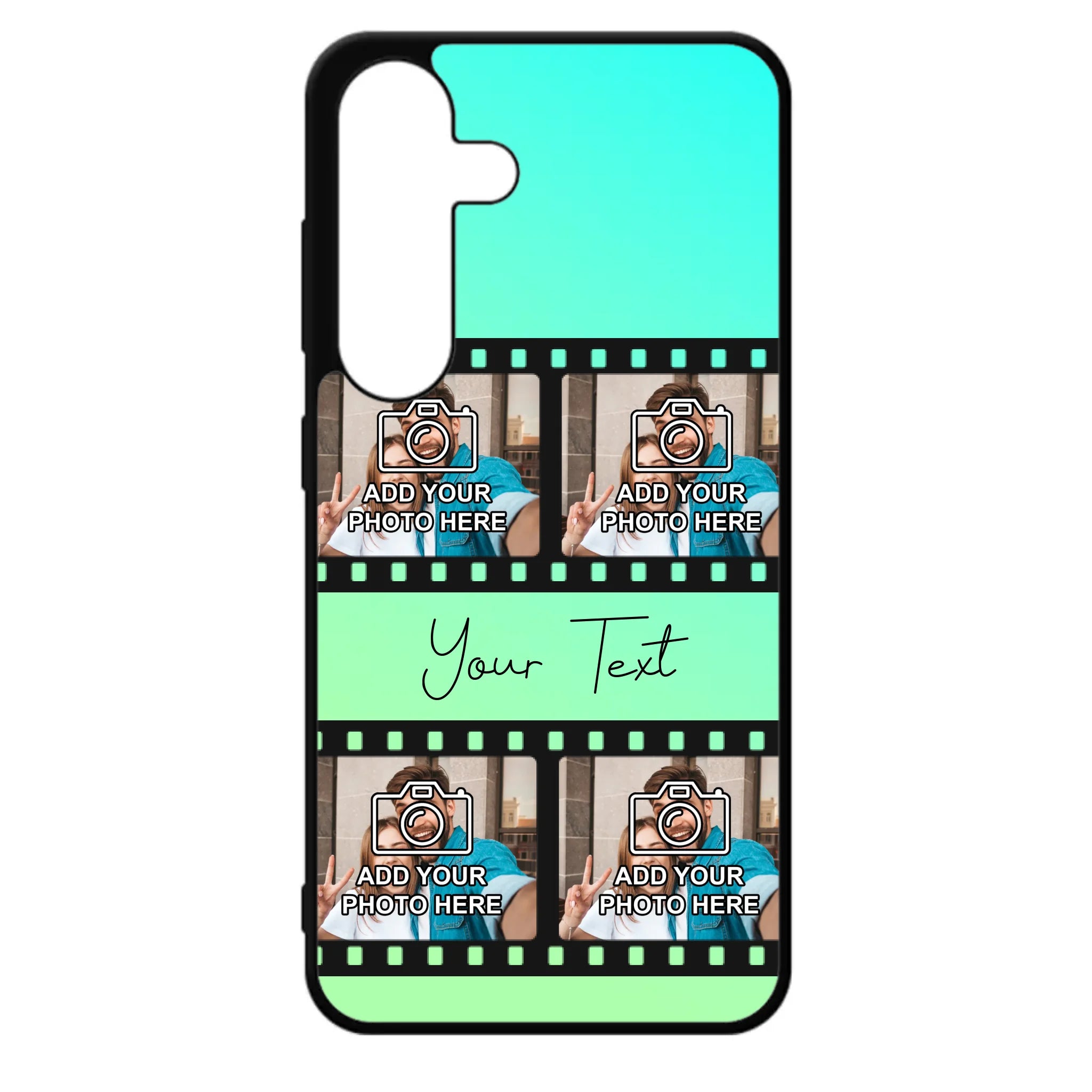 Film Reel No.2 Custom Photos Personalised Rubber TPU Case for iPhone, Samsung & Pixel