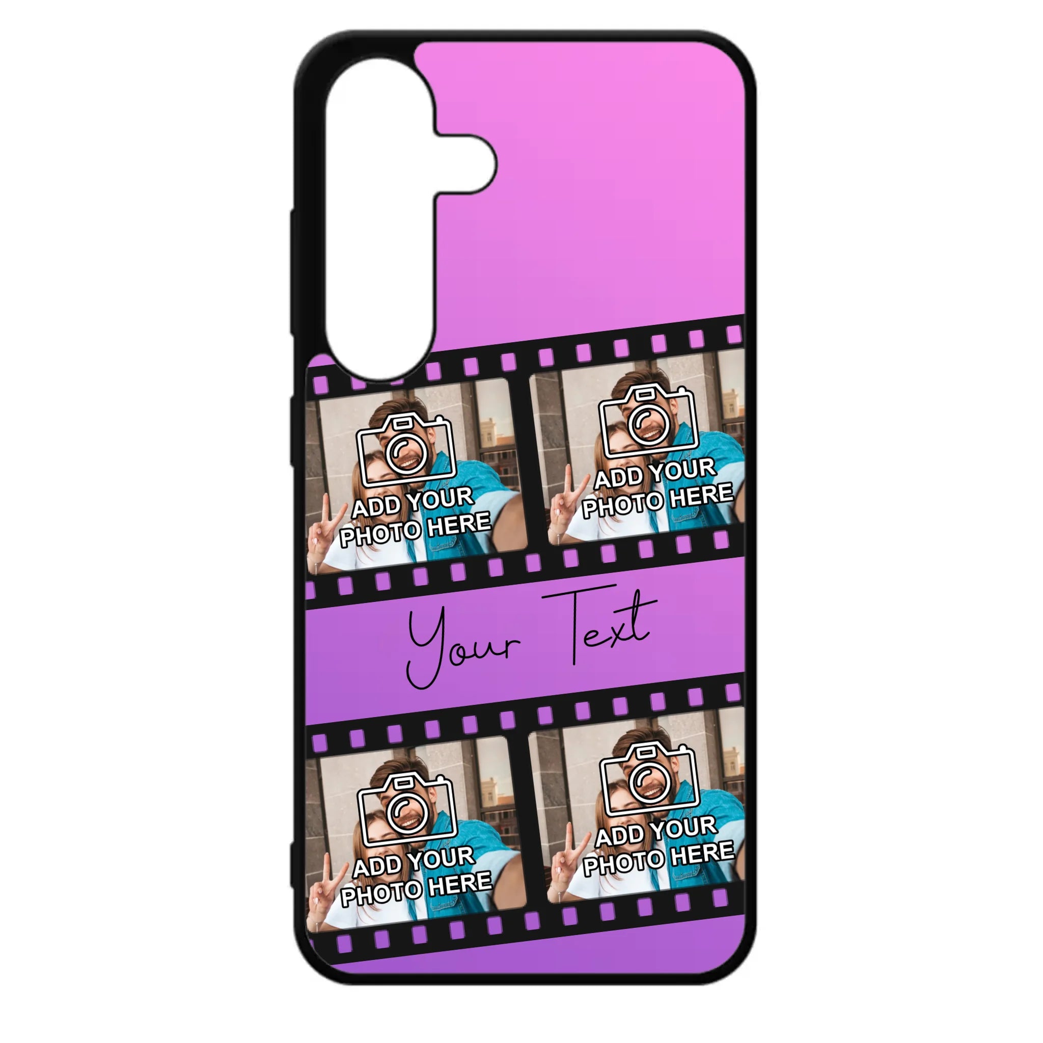 Film Reel No.1 Custom Photos Personalised Rubber TPU Case for iPhone, Samsung & Pixel