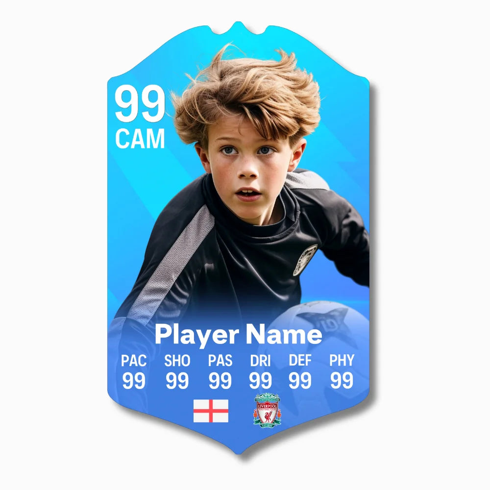 Personalised Football Card - Prem Player Of The Month - Ultimate Gift for Football Fans