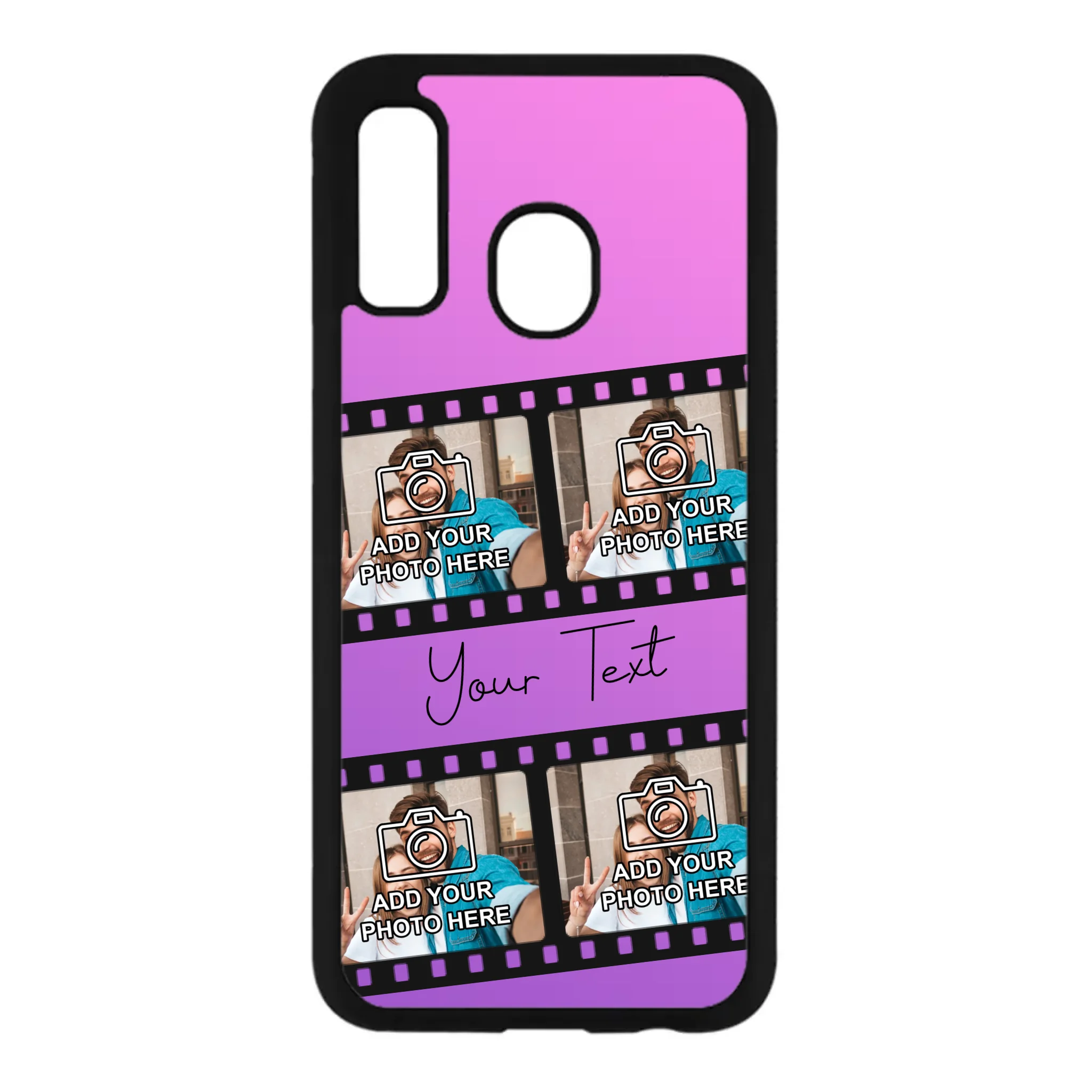 Film reel personalised phone case for Samsung Galaxy