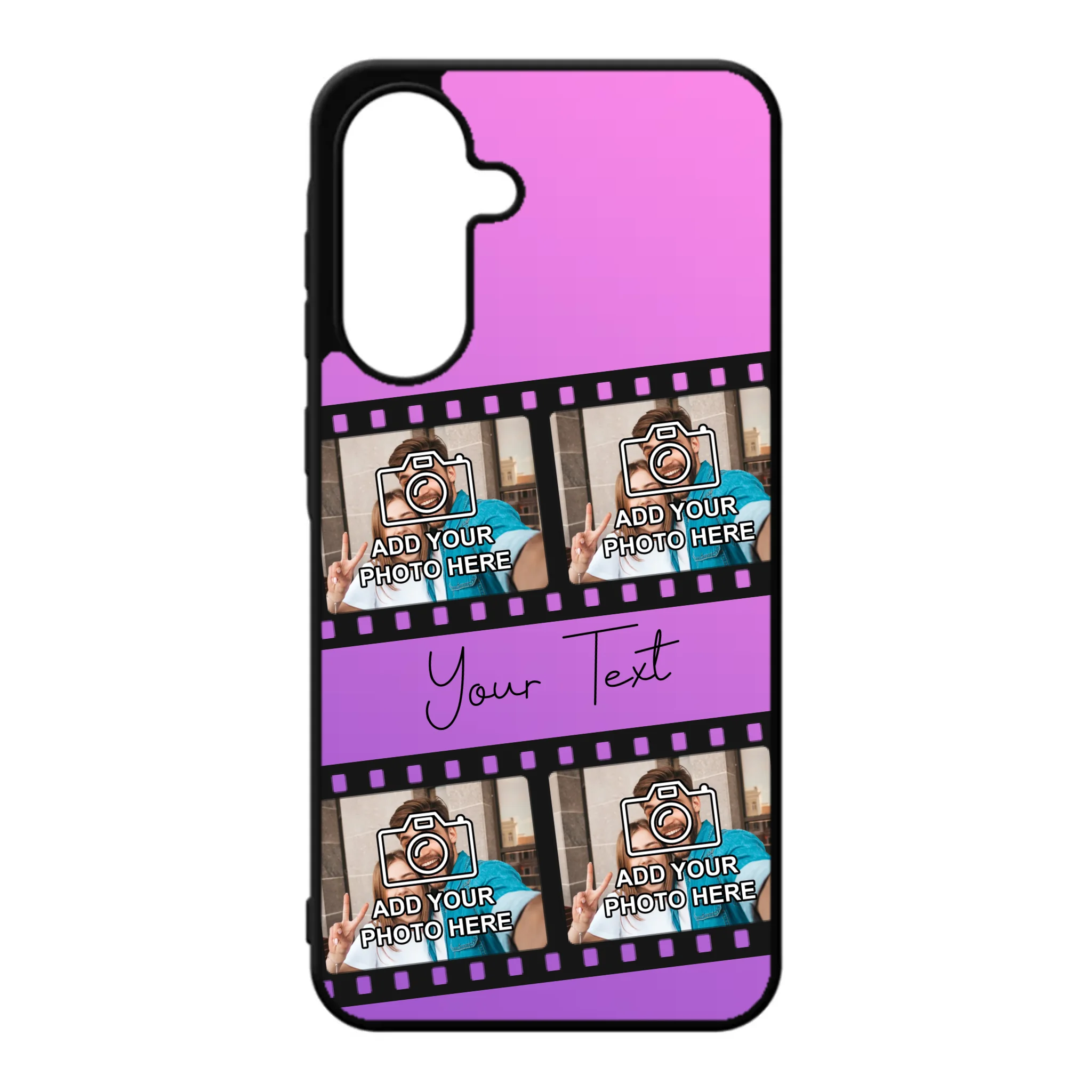 Personalised film reel phone case for Samsung Galaxy A36 and A56