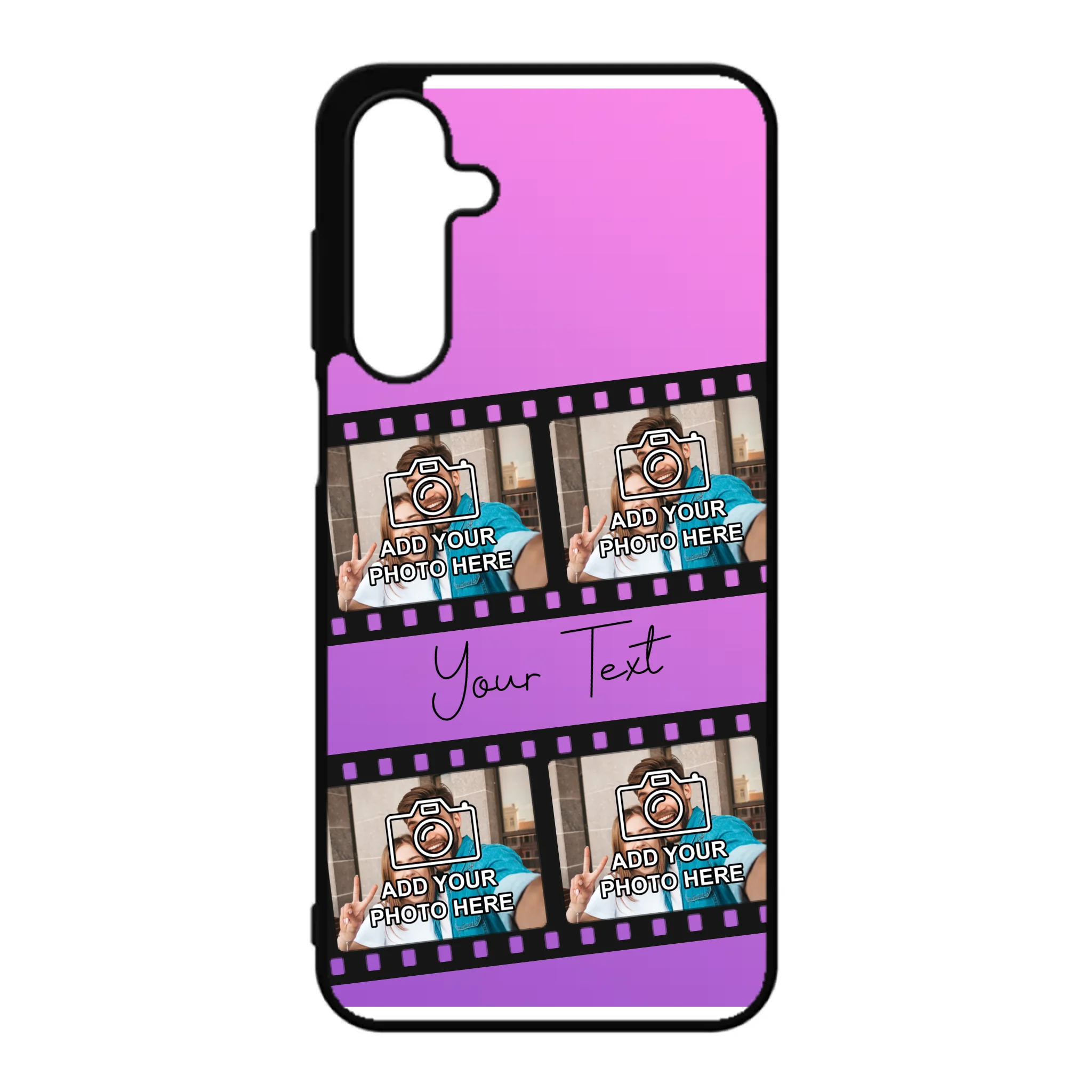 Film reel personalised phone case for Samsung Galaxy A16