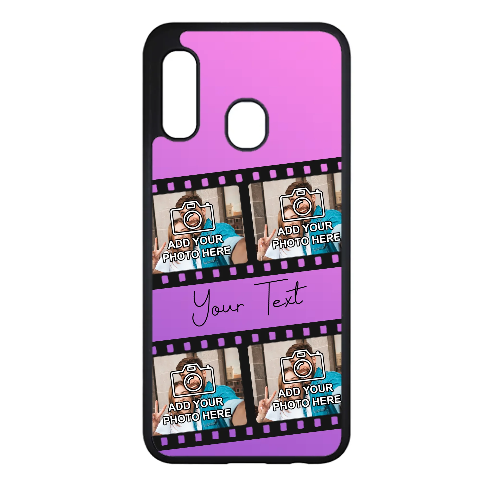 Film reel personalised phone case for Samsung Galaxy A20e