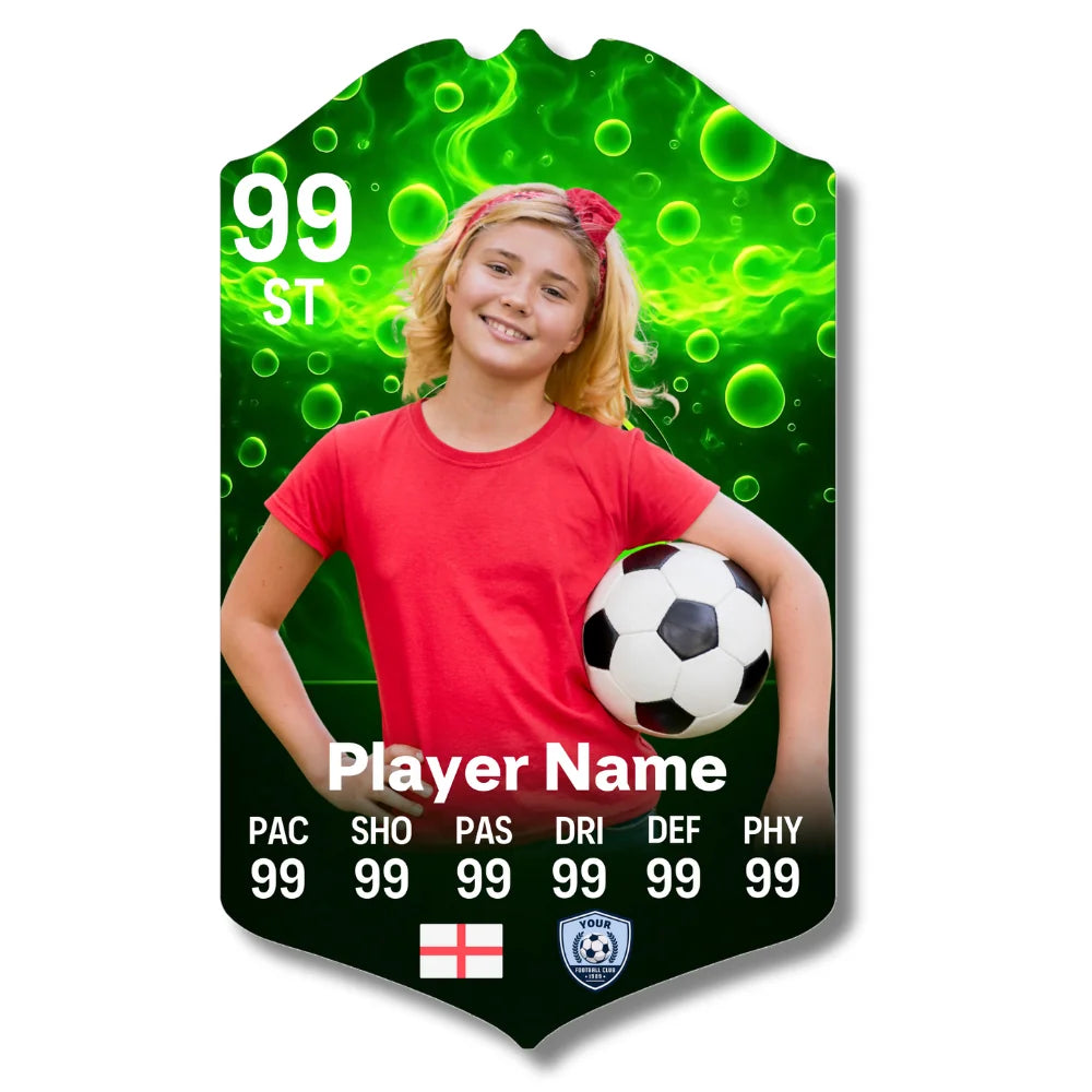 Personalised Football Card - Toxic Waste - Perfect Gift for Football Fans