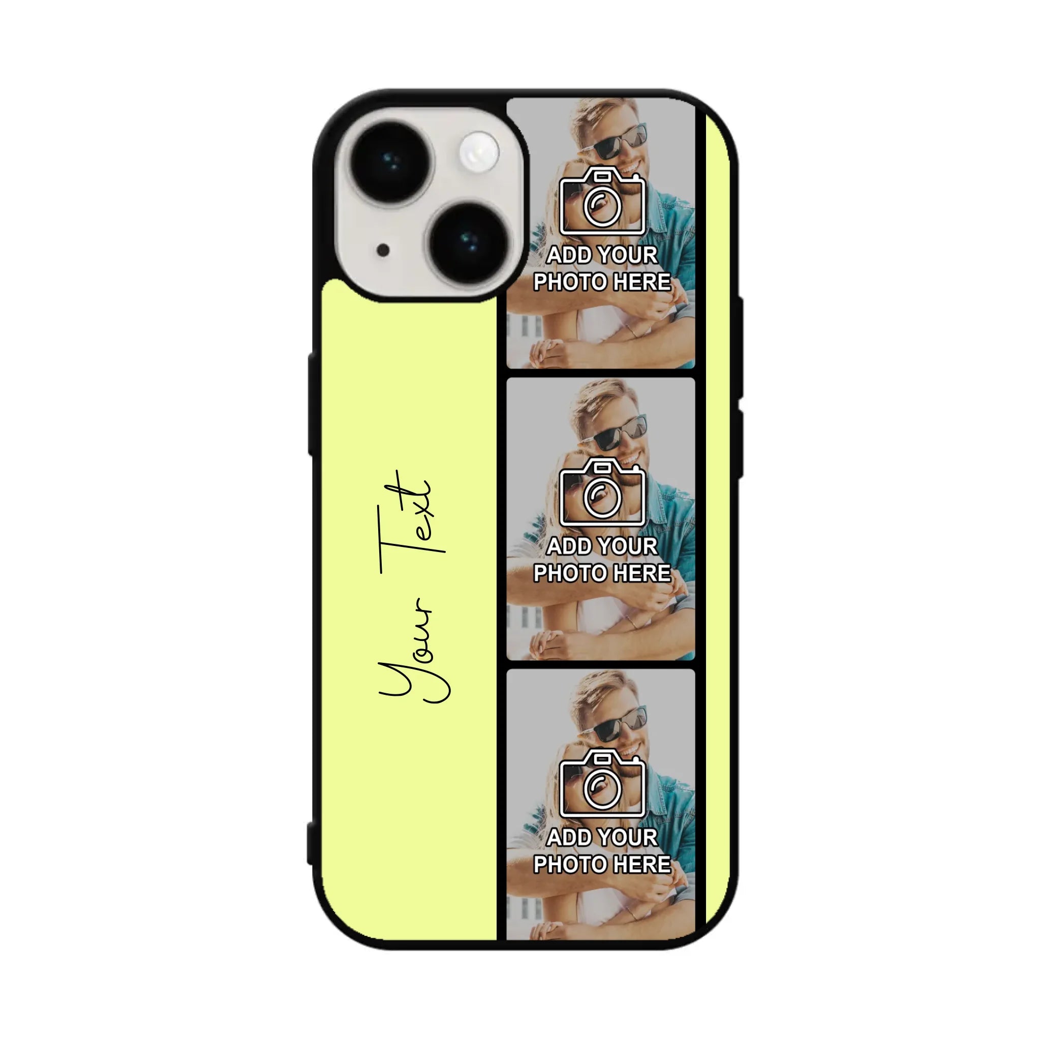 Custom photo film reel phone case front view