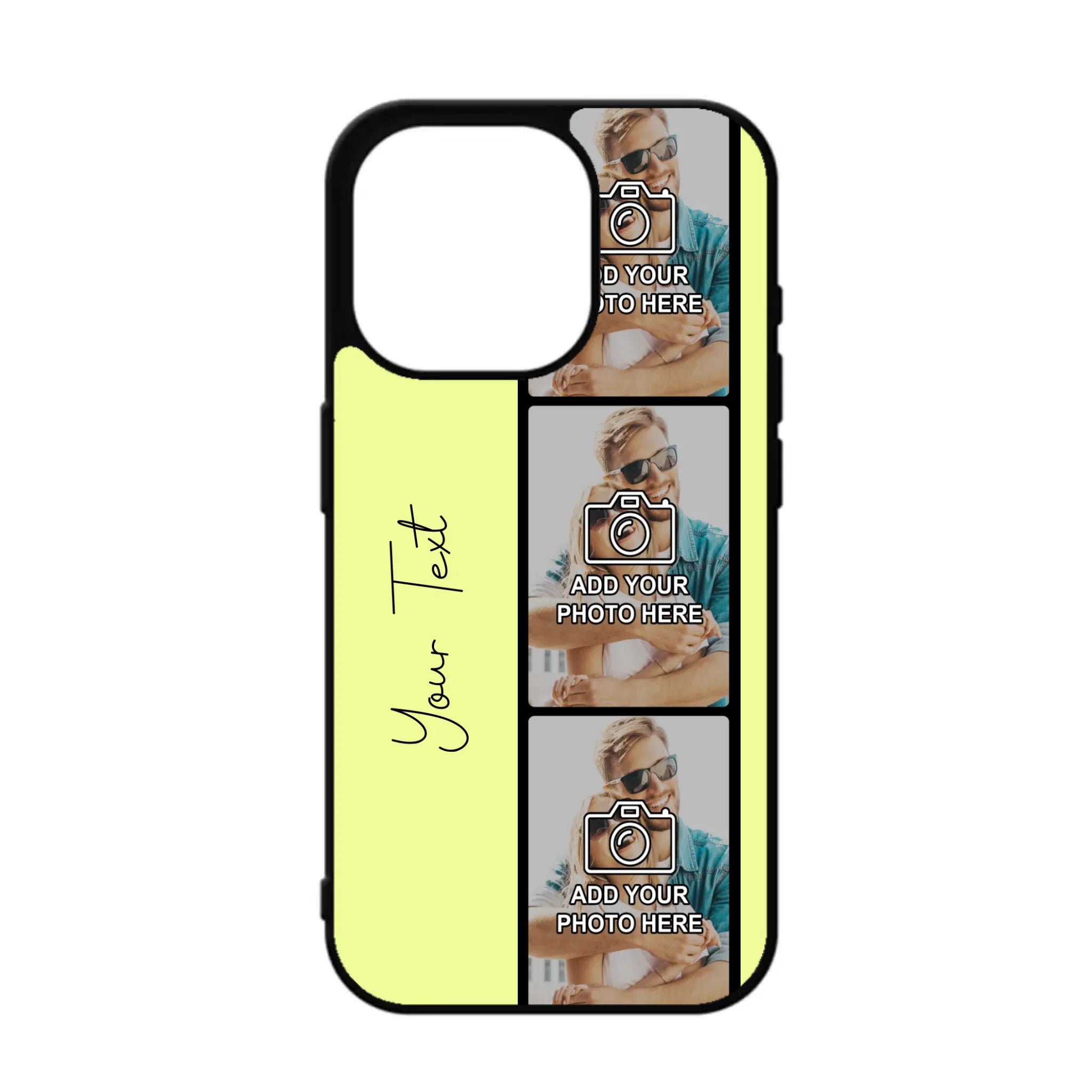 Personalised phone case with film strip photo design