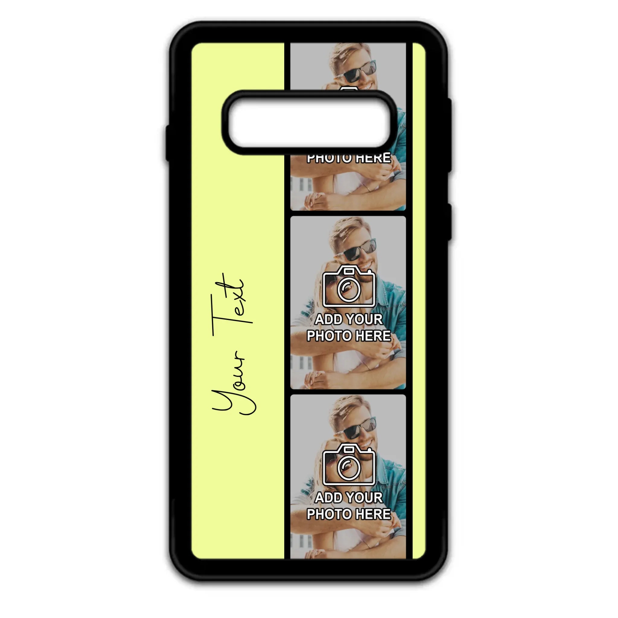 Custom photo film reel phone case corner protection detail