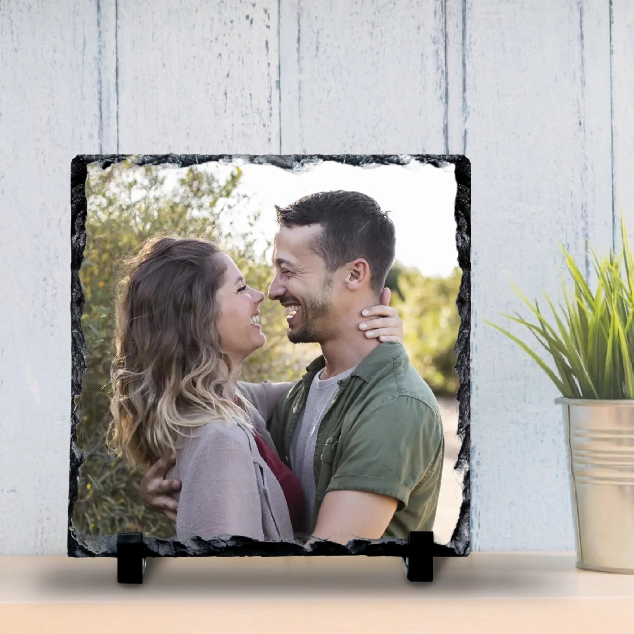 Custom Personalised Photo Slate - Perfect Couples Gift