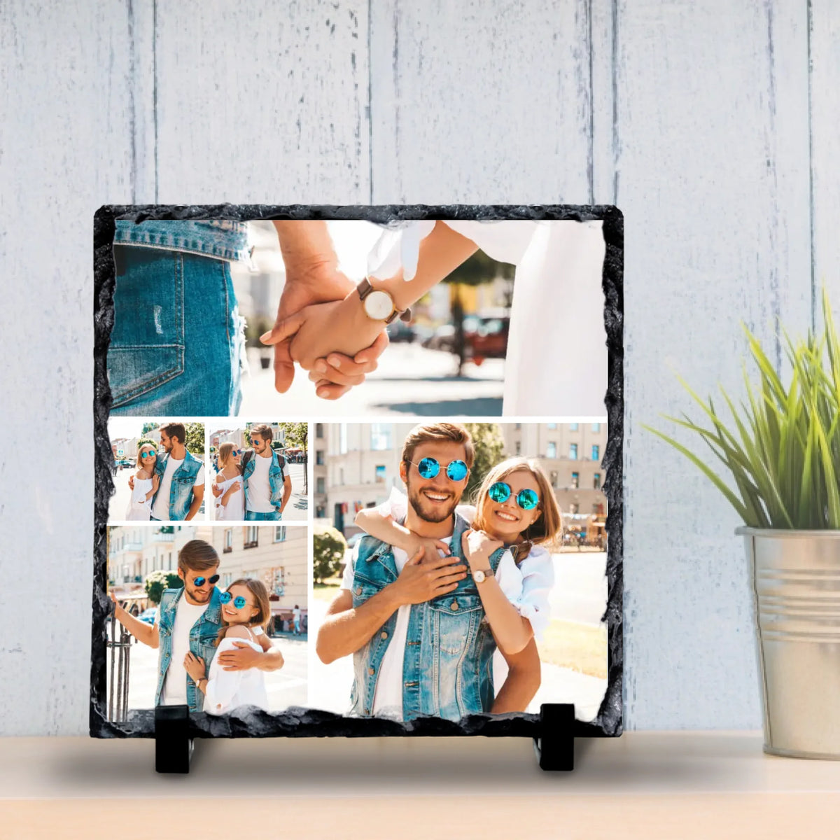 Custom Personalised Photo Slate - 5 Photos