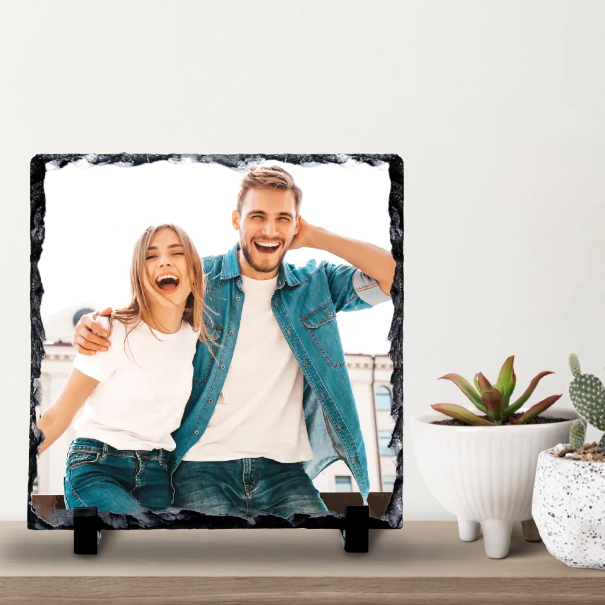 Custom Personalised Photo Slate - Perfect Keepsake Gift