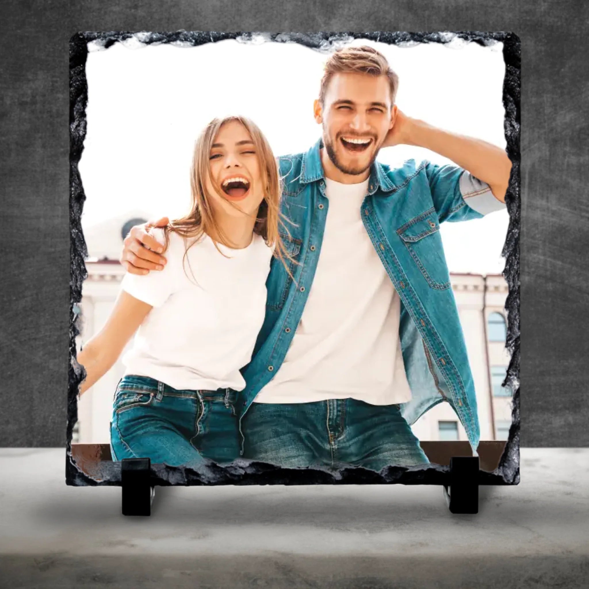 Custom Personalised Photo Slate - Perfect Keepsake Gift