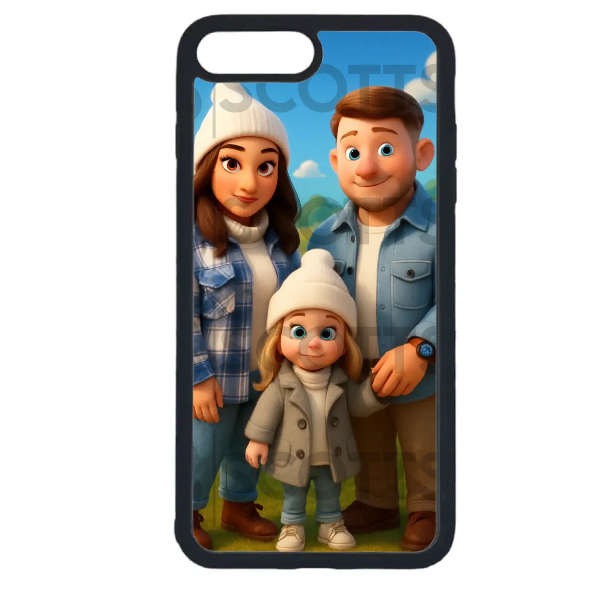 Custom Personalised Cartoon Animation - Magical - Rubber TPU Case for iPhone, Samsung & Pixel