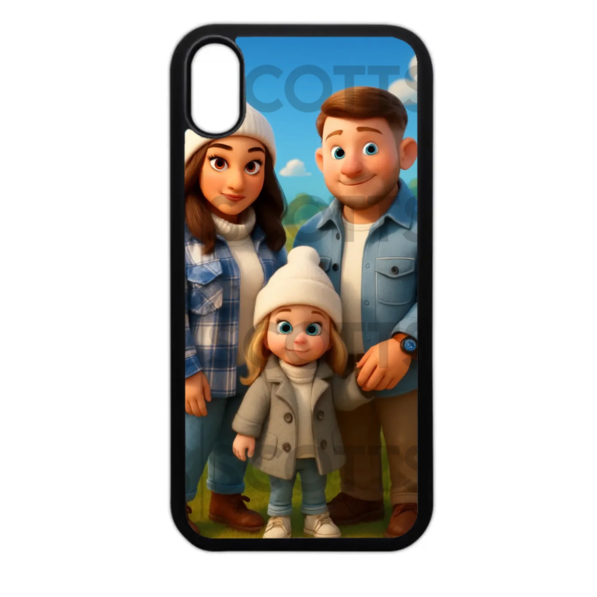 Personalised phone case with magical cartoon animation print