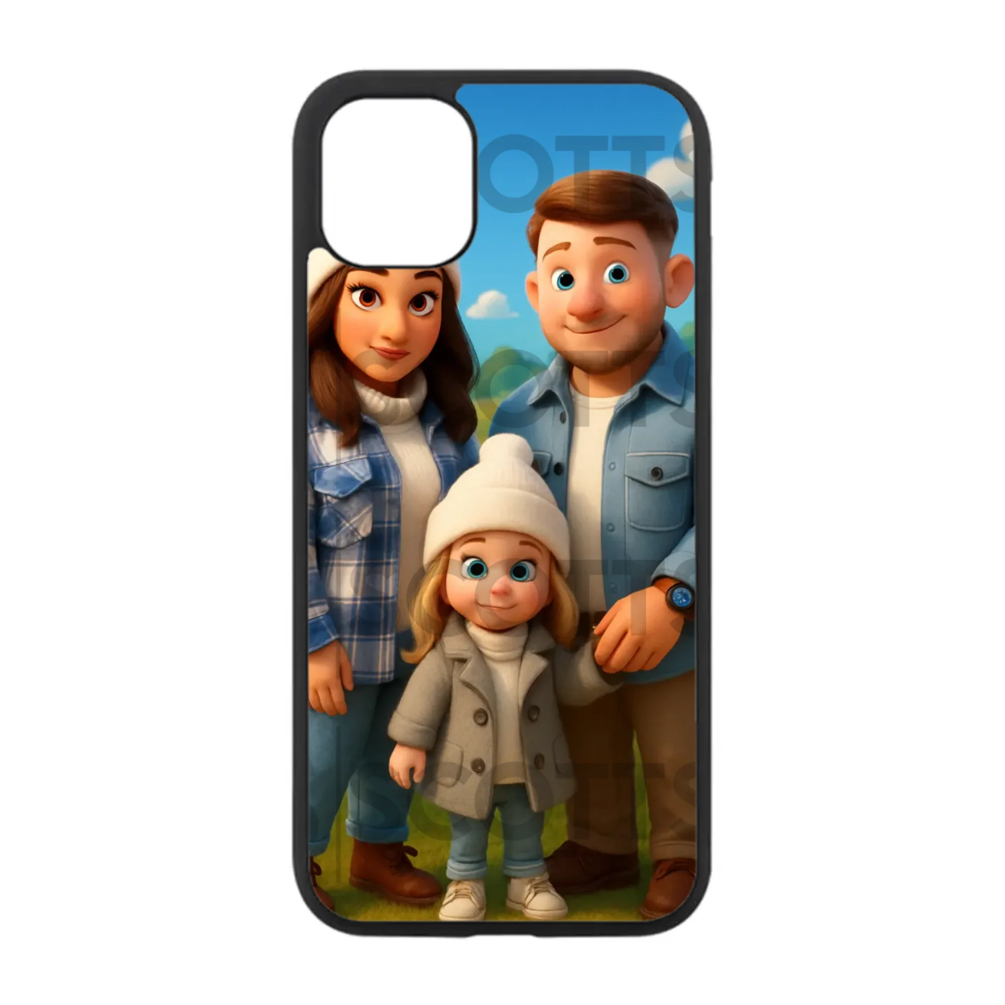 Magical cartoon custom phone case with glossy printed back