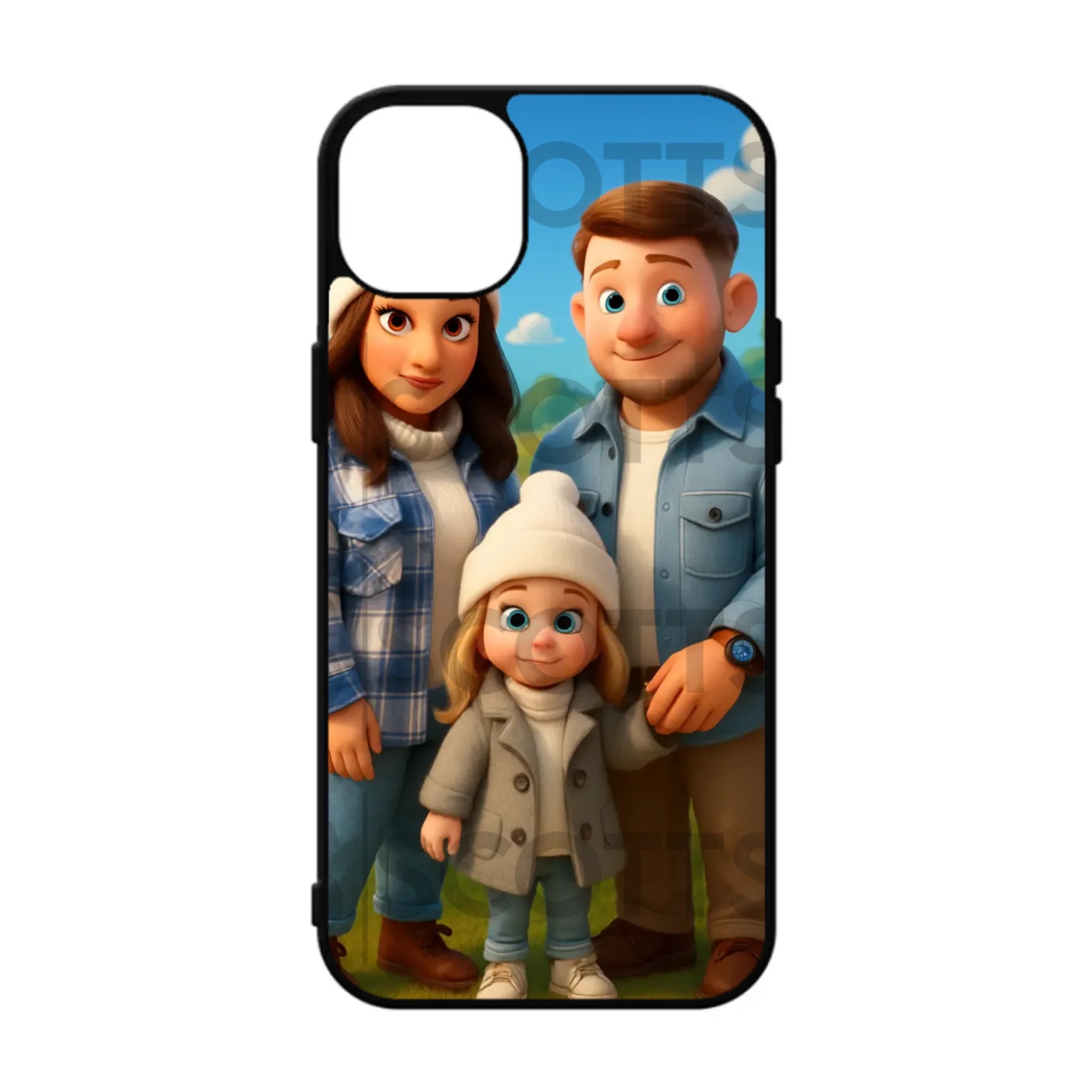 Custom magical cartoon personalised phone case printed in the UK