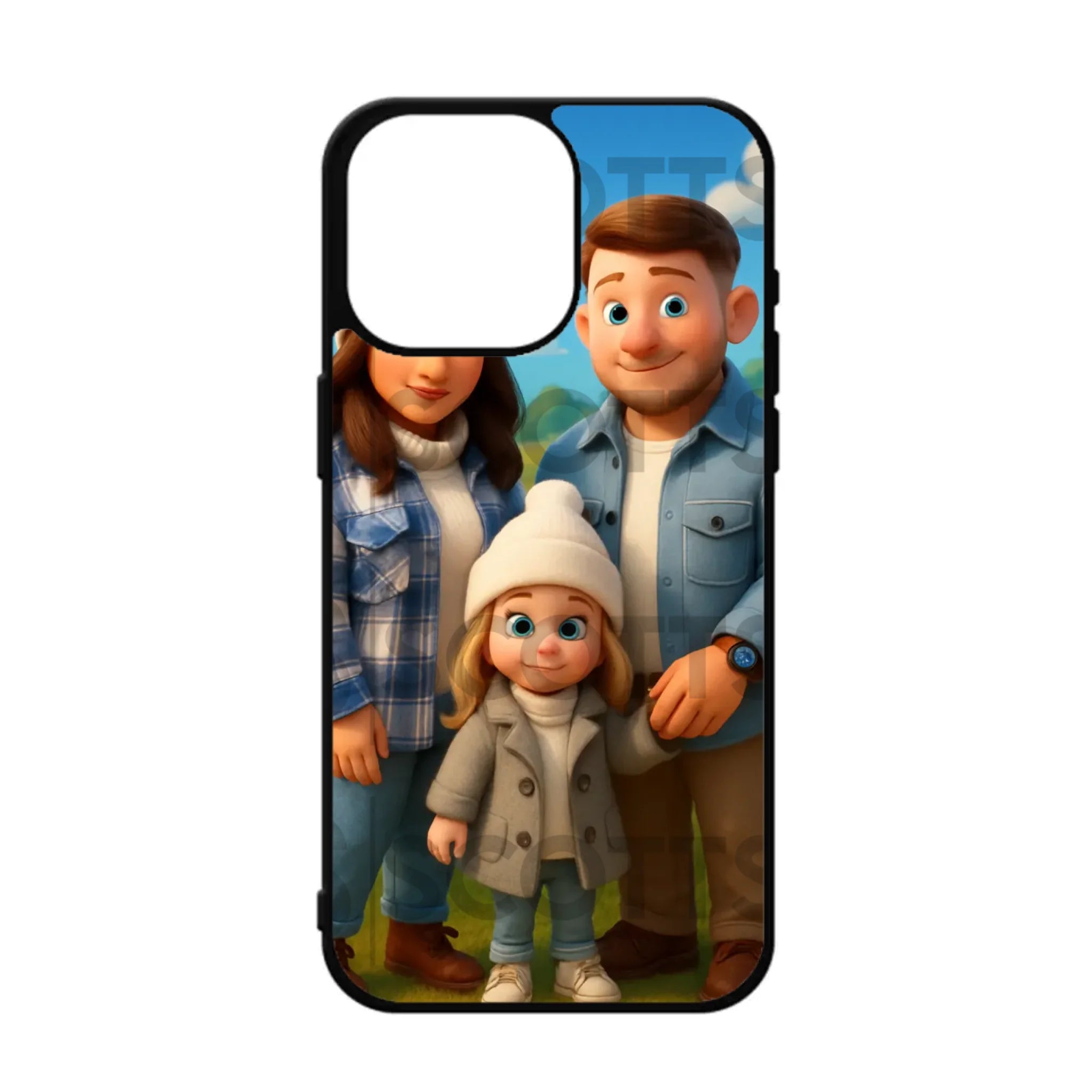 Magical cartoon custom phone case glossy aluminium back detail