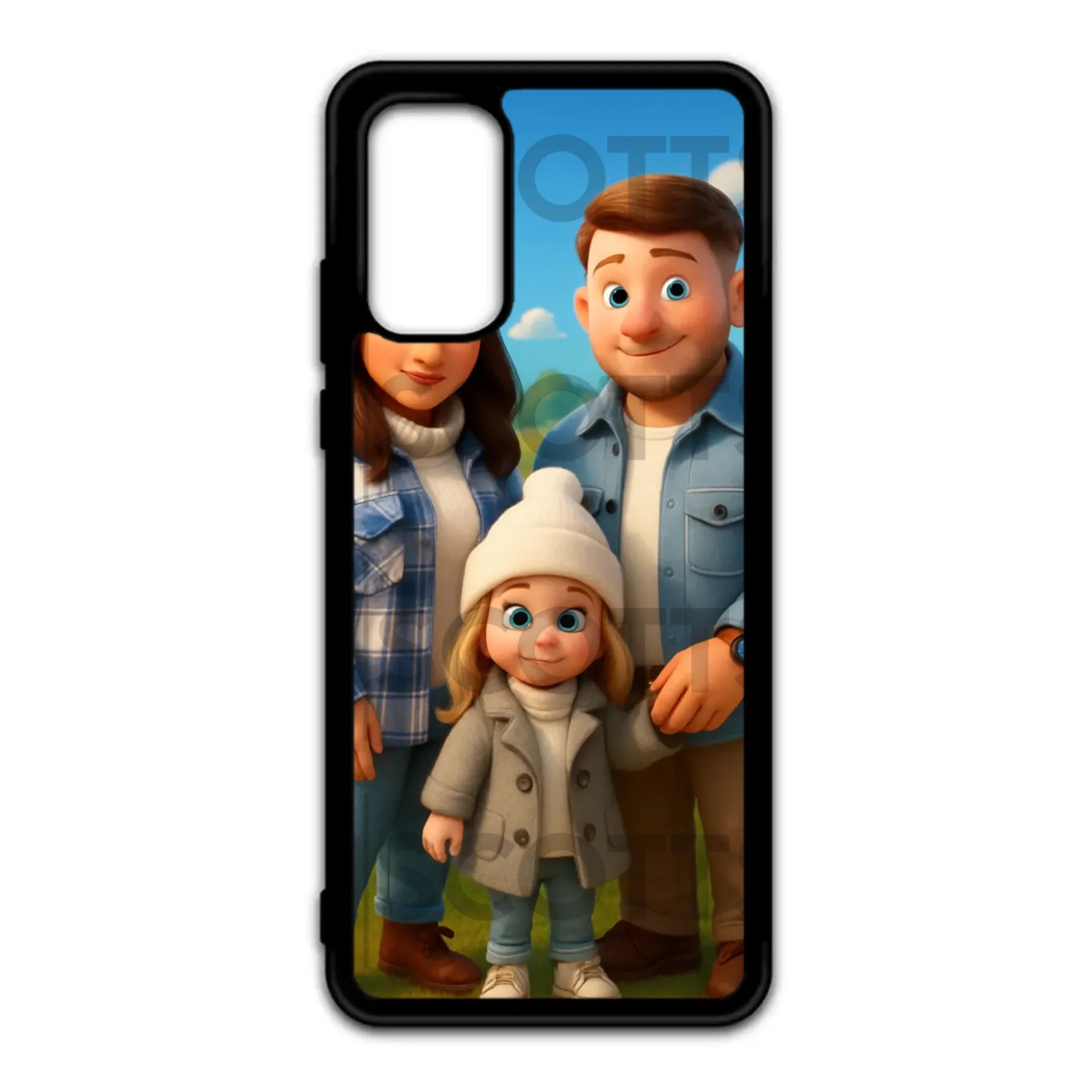 Custom cartoon phone case glossy back for iPhone