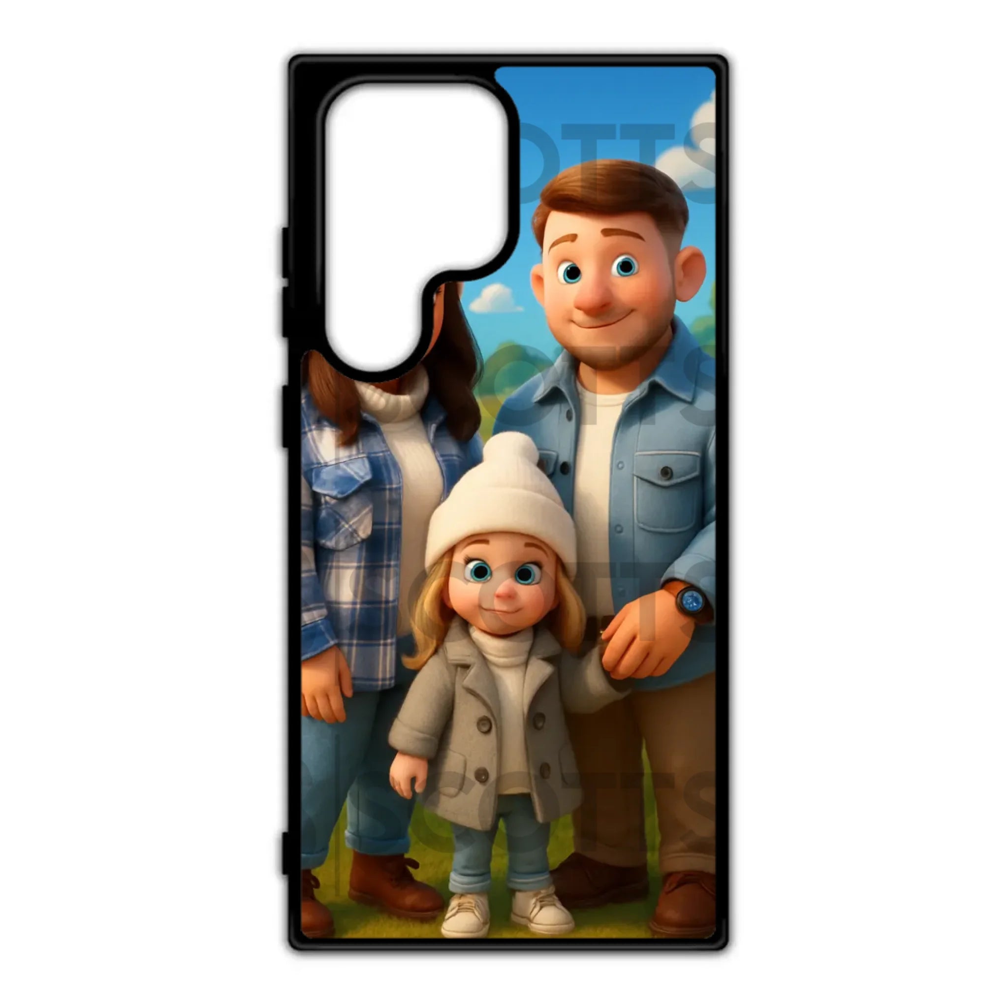 Custom cartoon phone case for iPhone with TPU edges