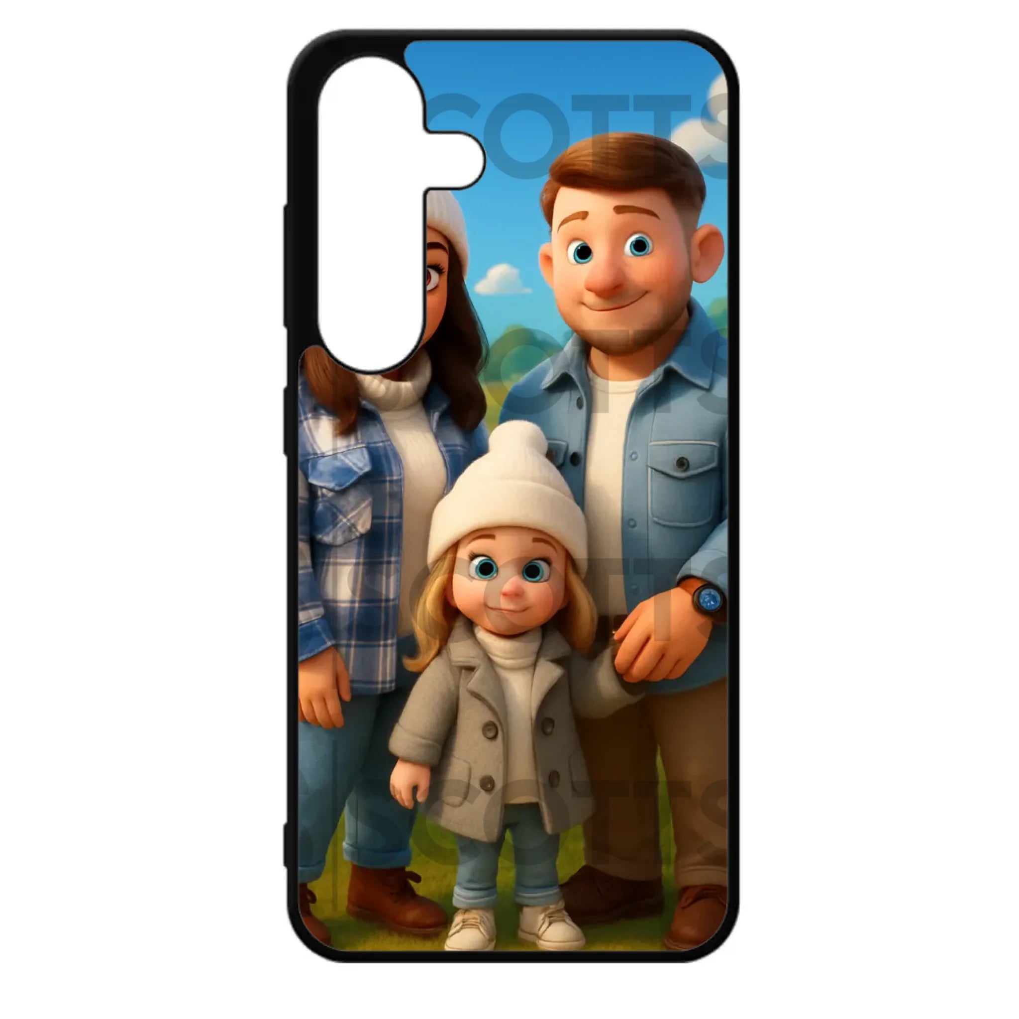Personalised cartoon animation phone case for iPhone