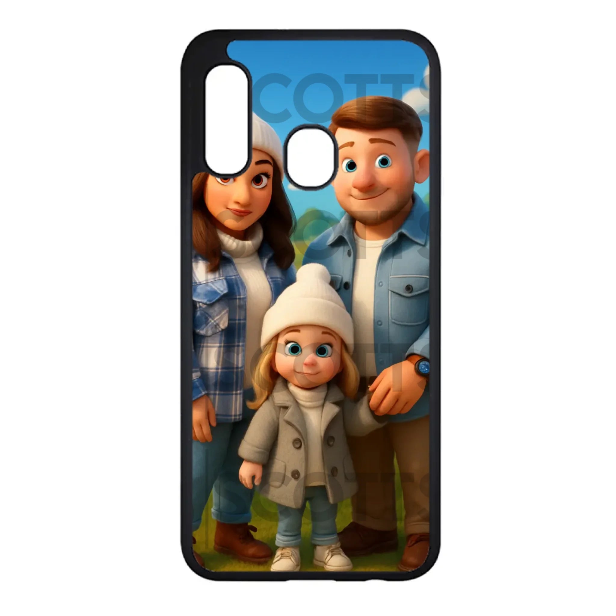 Custom cartoon phone case for Samsung Galaxy S model