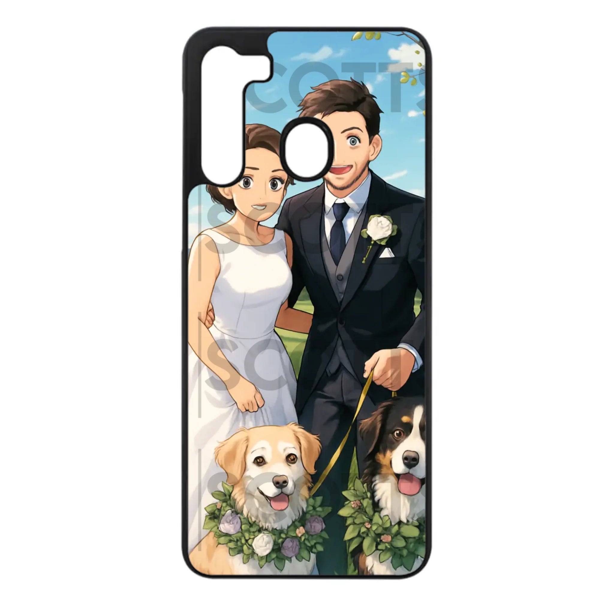Custom anime phone case for Samsung Galaxy print detail