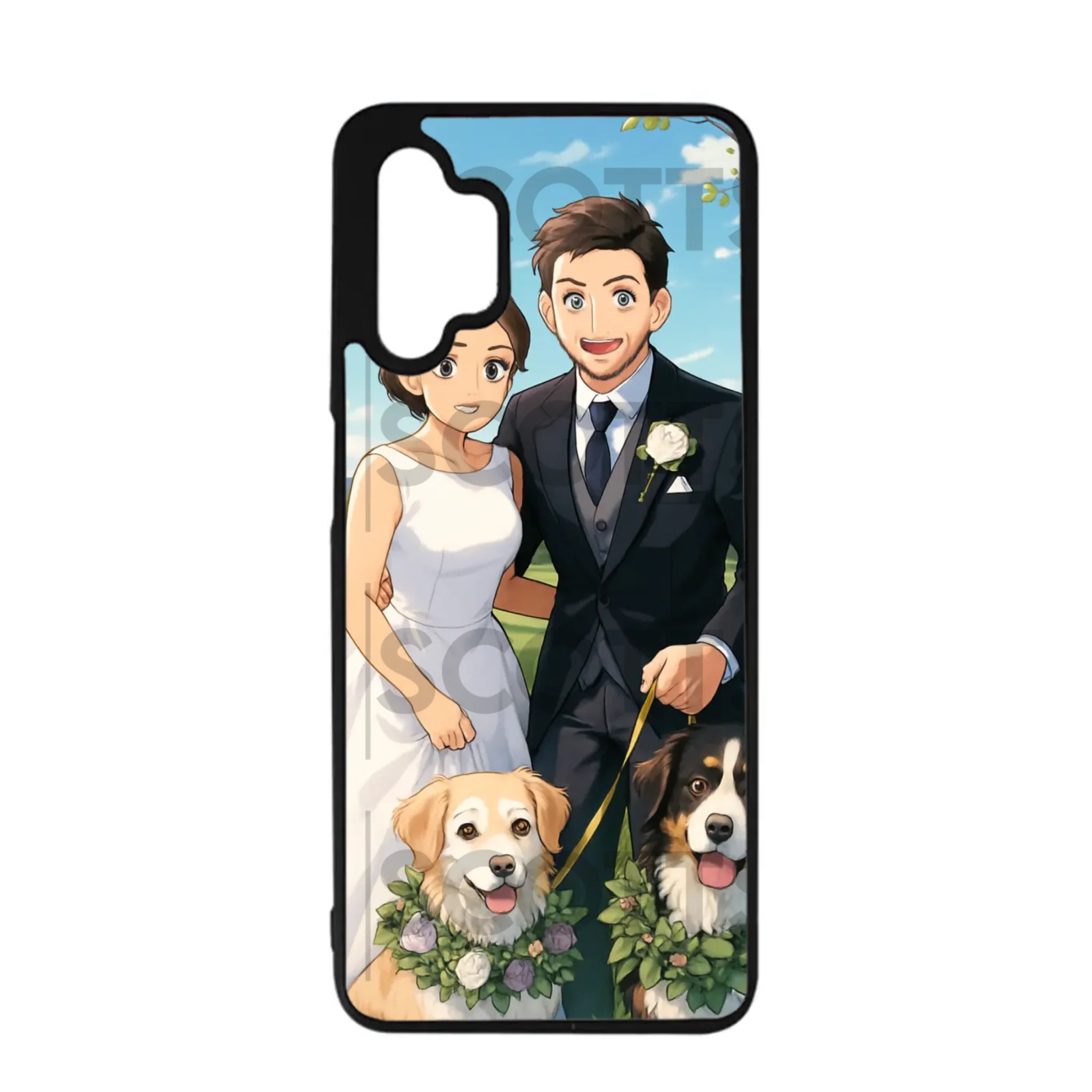 Custom anime phone case for Samsung Galaxy grip texture