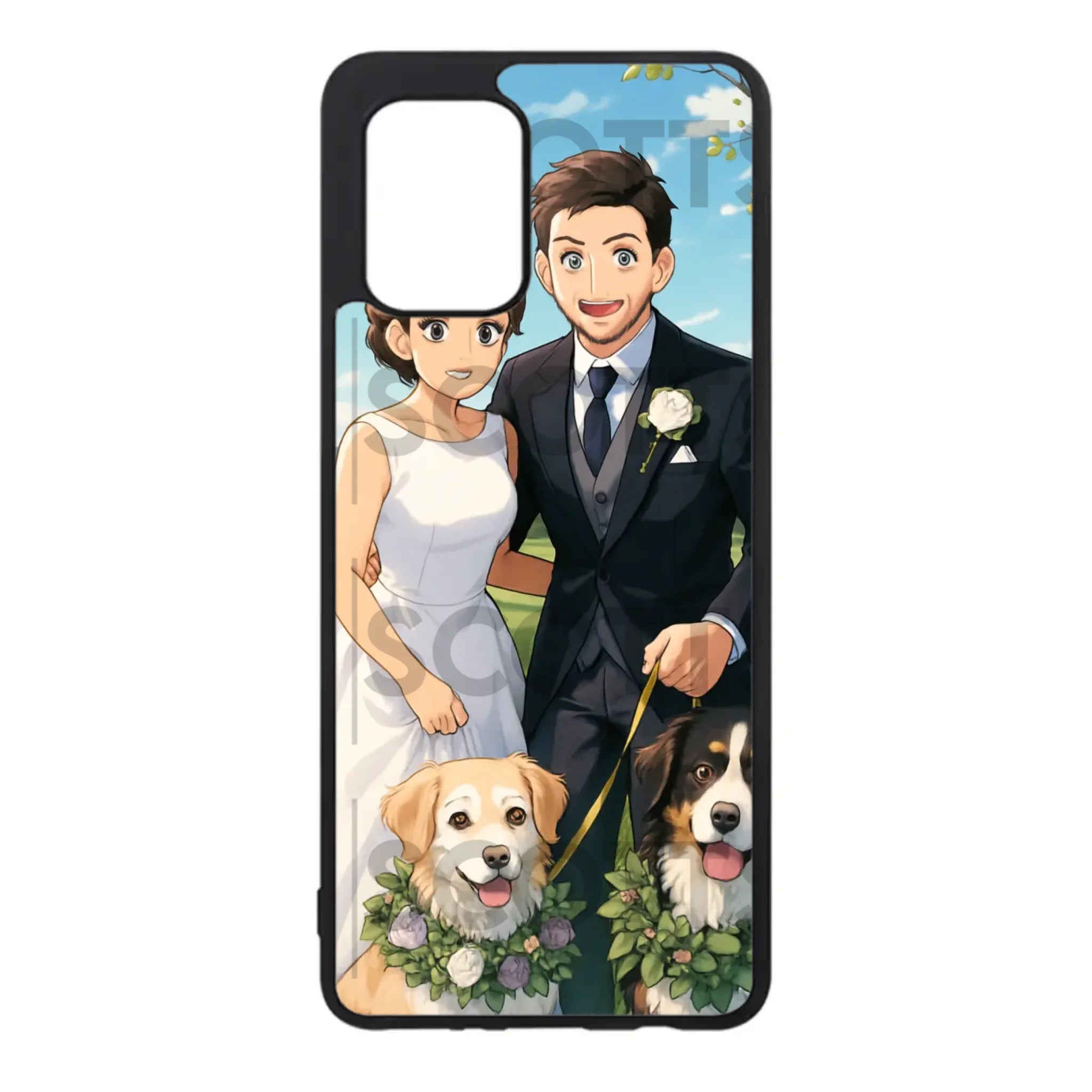 Personalised anime phone case for Samsung Galaxy packaging