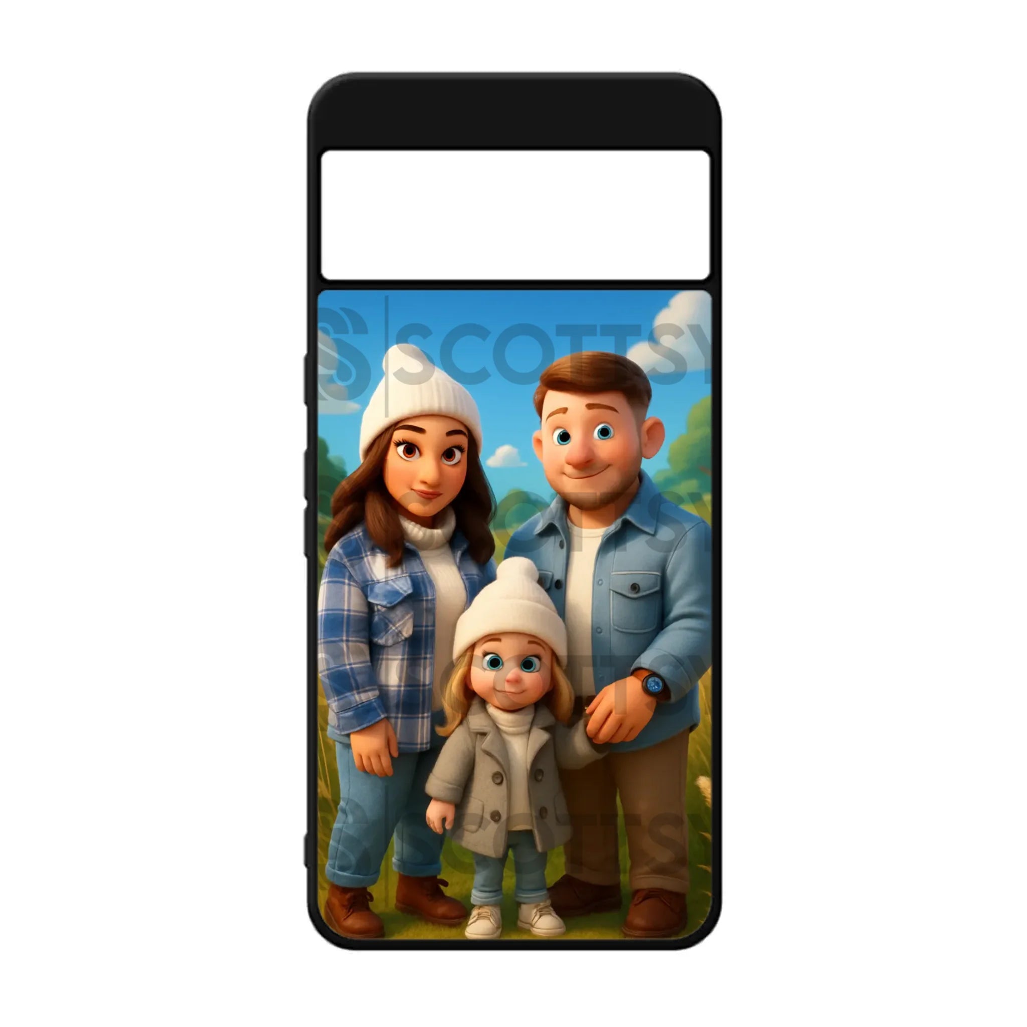 Custom Personalised Cartoon Animation - Magical - Rubber TPU Case for iPhone, Samsung & Pixel