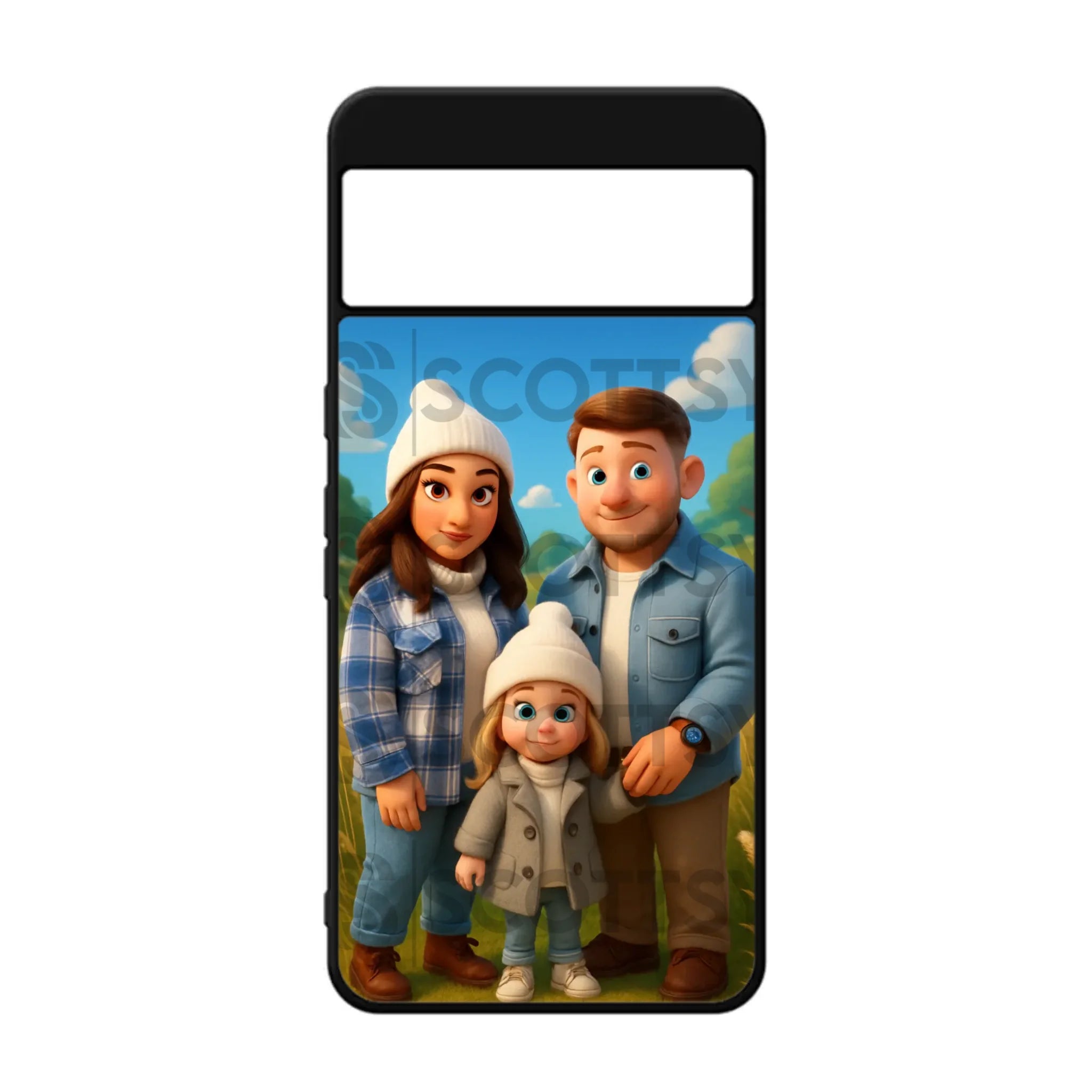 Custom Personalised Cartoon Animation - Magical - Rubber TPU Case for iPhone, Samsung & Pixel