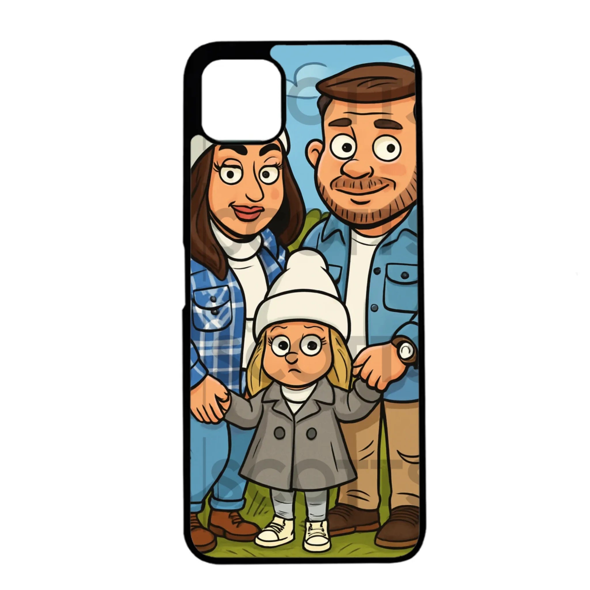 Personalised caricature phone case fitting Samsung Galaxy A22 5G