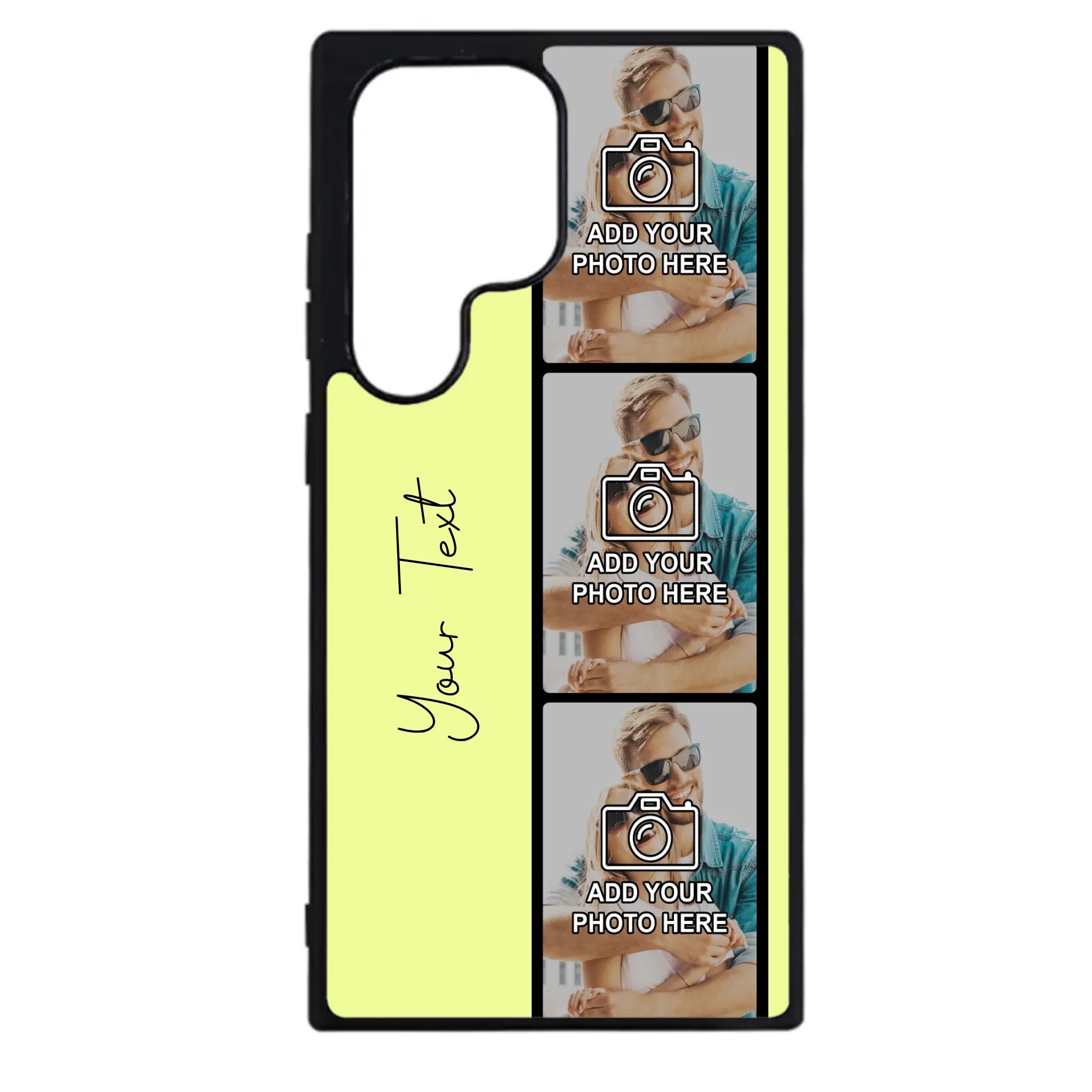 Personalised film reel phone case packaging and presentation