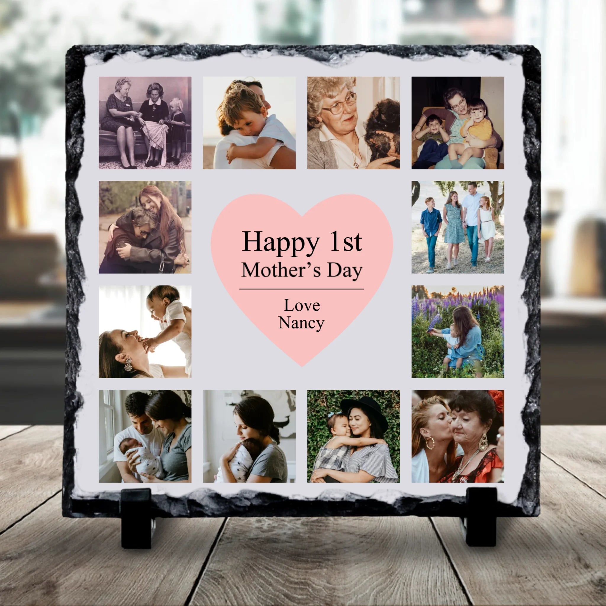 Personalised Mothers Day Photo Slate | Mothers Day Gift | Happy 1st Mothers Day