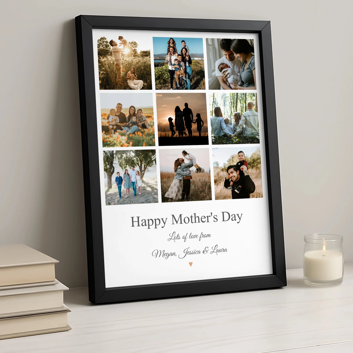 Personalised Mother's Day Print | Unique Gift for Mums | 9 Photos | Custom Text