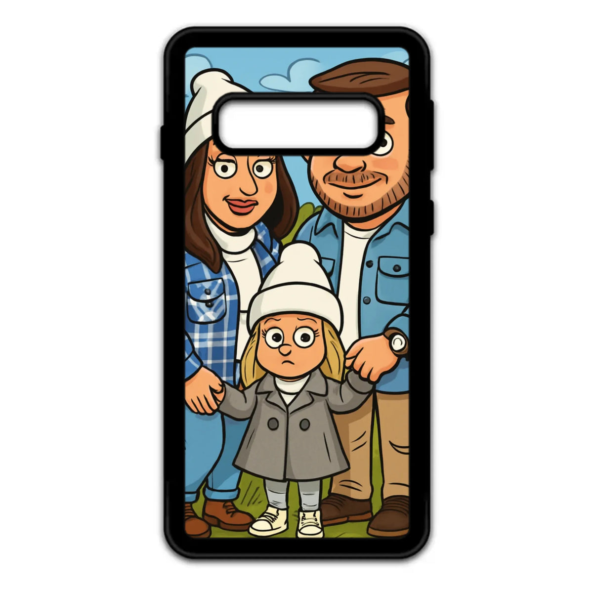 Custom Personalised Cartoon Caricature Animated Rubber TPU Case for iPhone, Samsung & Pixel
