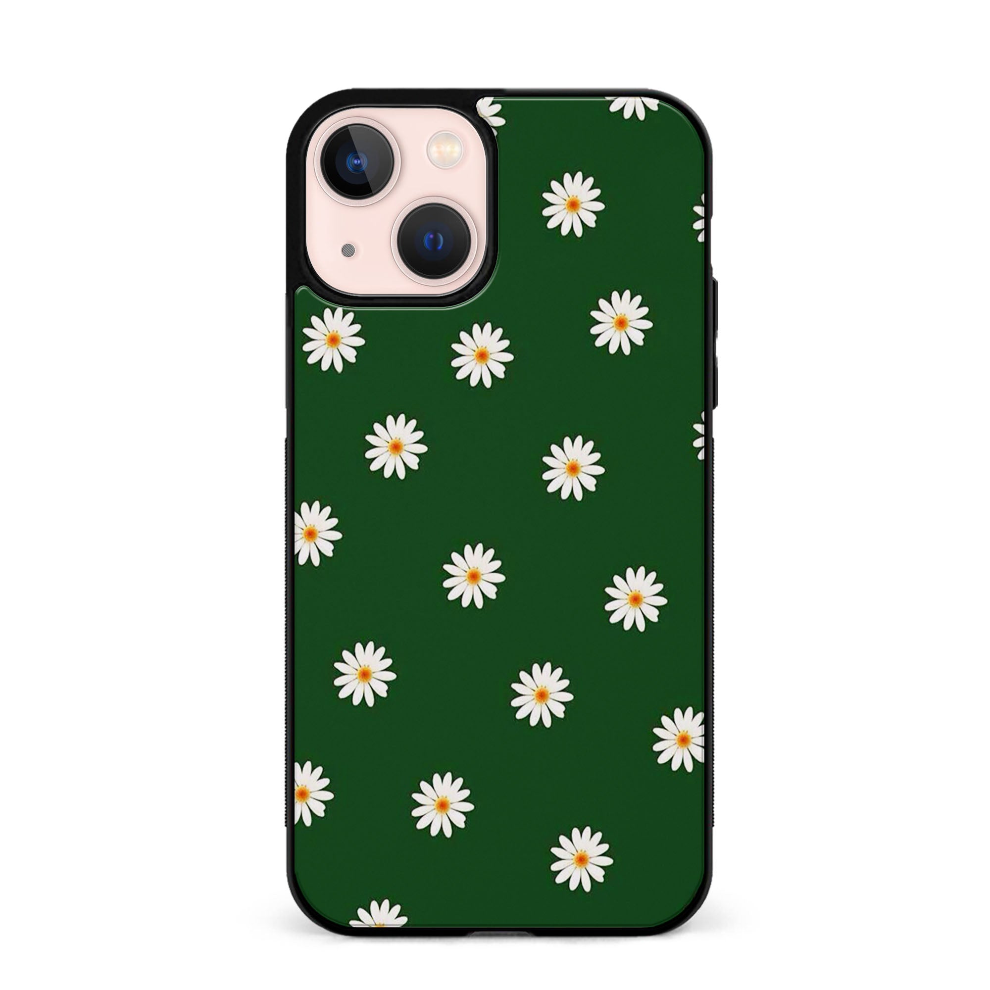 Daisies On Green Rubber Phone Case for iPhone, Samsung, Huawei & Pixel
