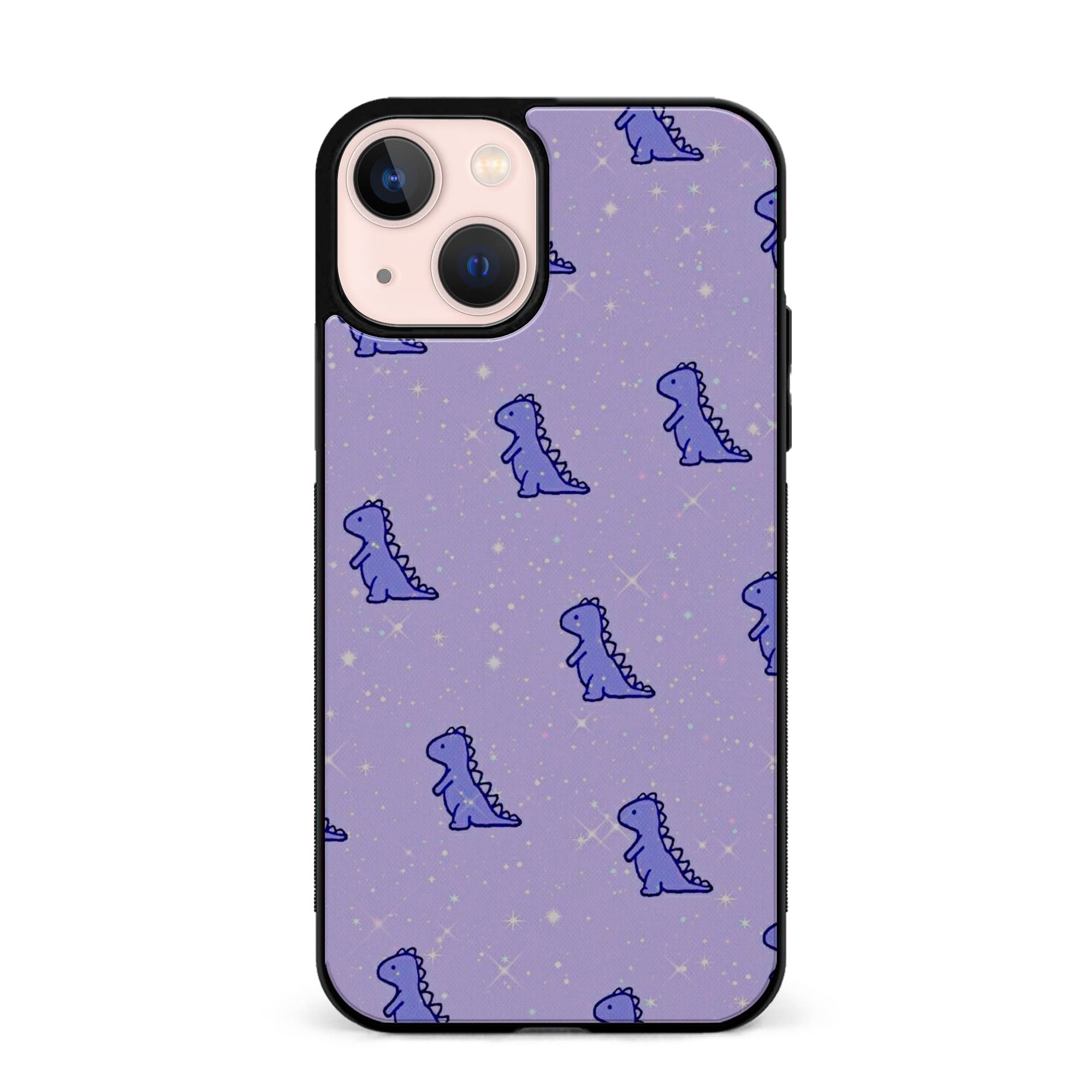Purple Dinosaurs Rubber Phone Case for iPhone, Samsung, Huawei & Pixel