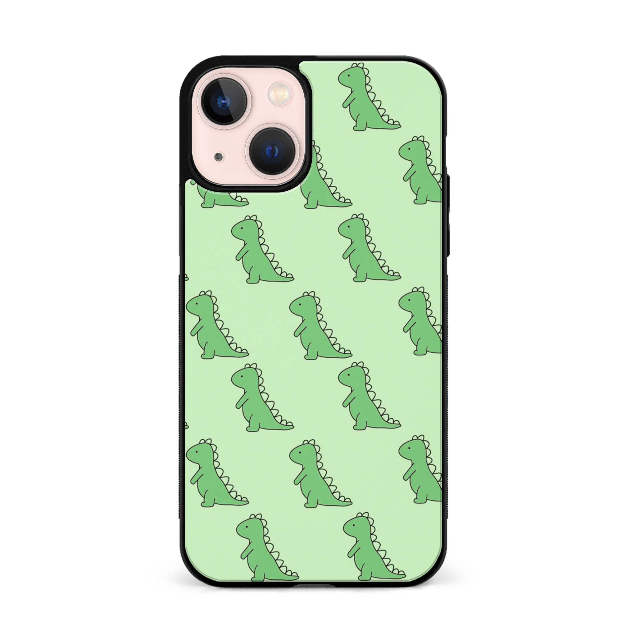 Green Dinos Rubber Phone Case for iPhone, Samsung, Huawei & Pixel