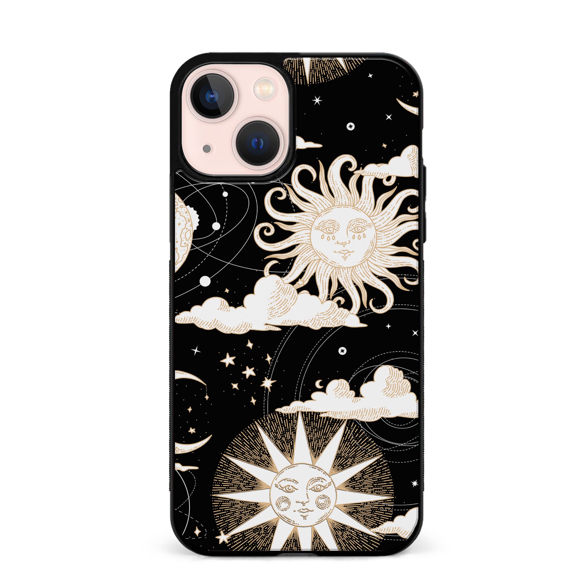 Celestial Moons & Stars Rubber Phone Case for iPhone, Samsung, Huawei & Pixel