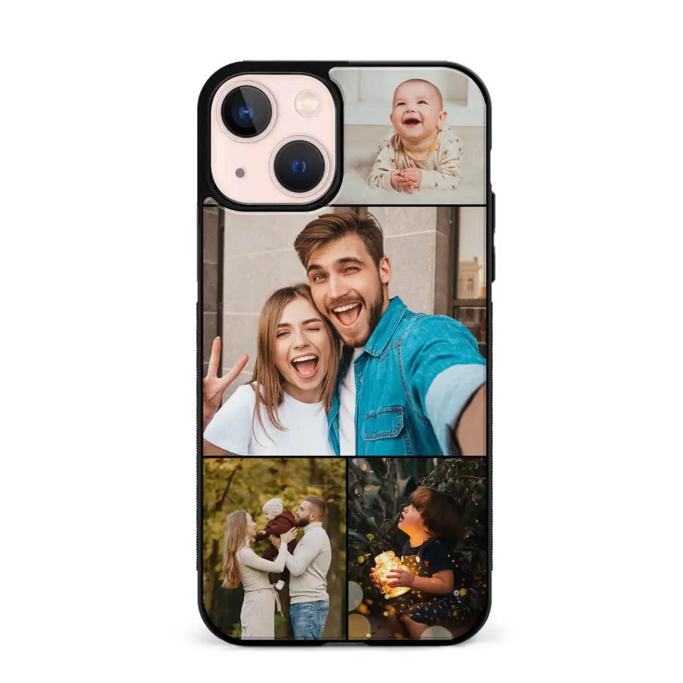 Custom Collage Personalised Rubber TPU Case for iPhone, Samsung & Pixel